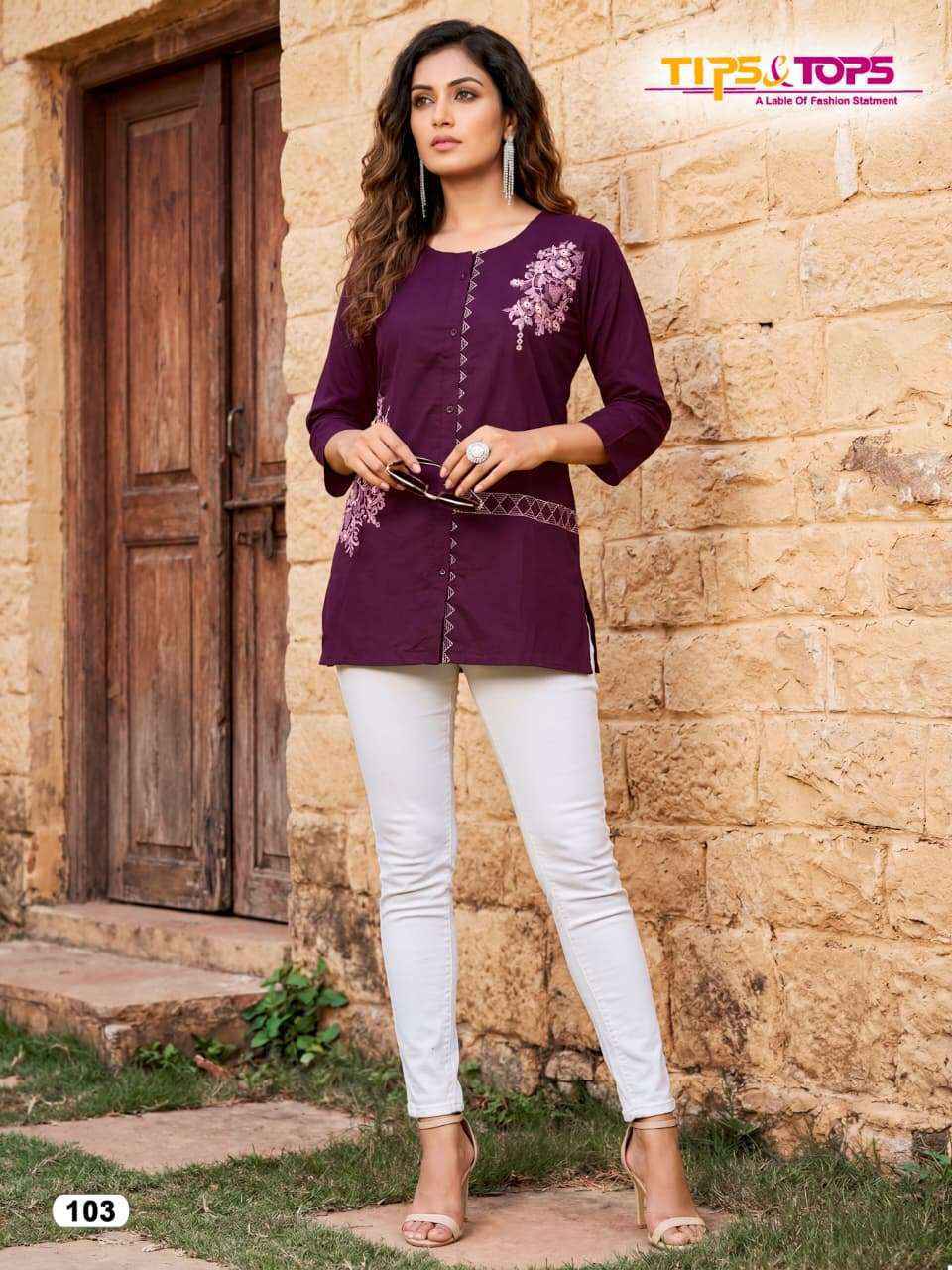 Tips & Tops Viana Cotton Top Wholesale Rate ( 6 Pcs Catalog )