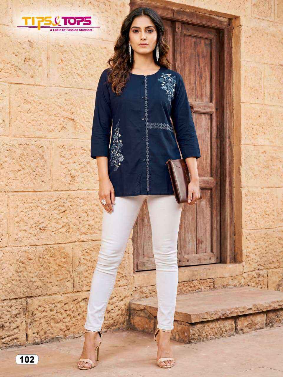 Tips & Tops Viana Cotton Top Wholesale Rate ( 6 Pcs Catalog )
