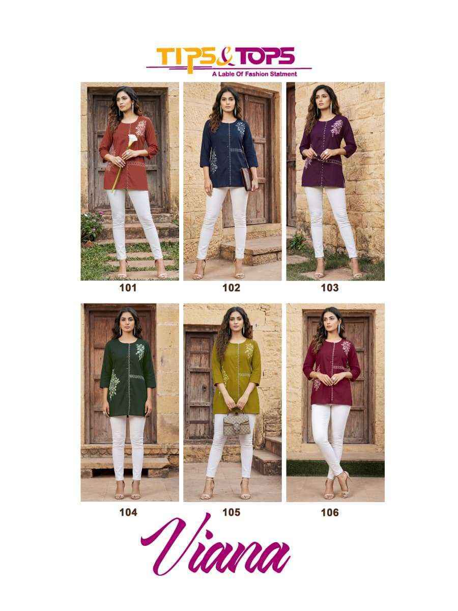 Tips & Tops Viana Cotton Top Wholesale Rate ( 6 Pcs Catalog )