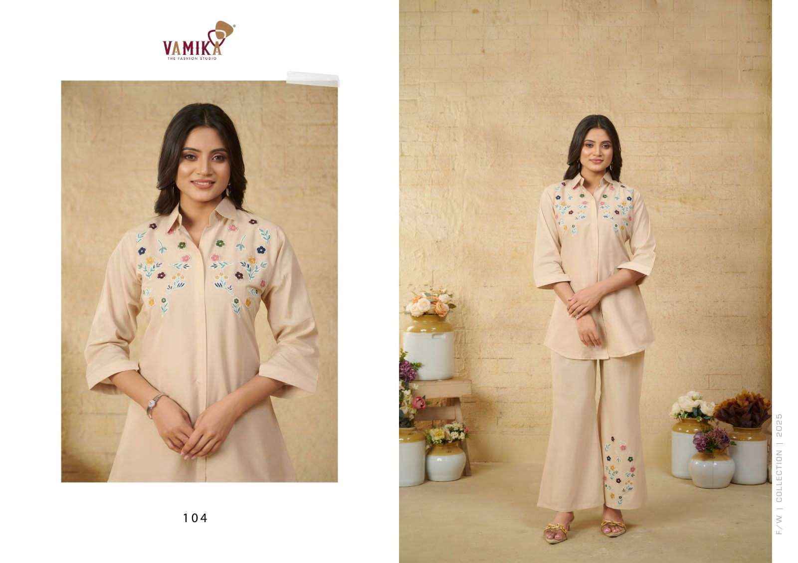 Vamika Victoria Premium Wear Cord Suit Wholesale surat ( 5 Pcs Catalogue )
