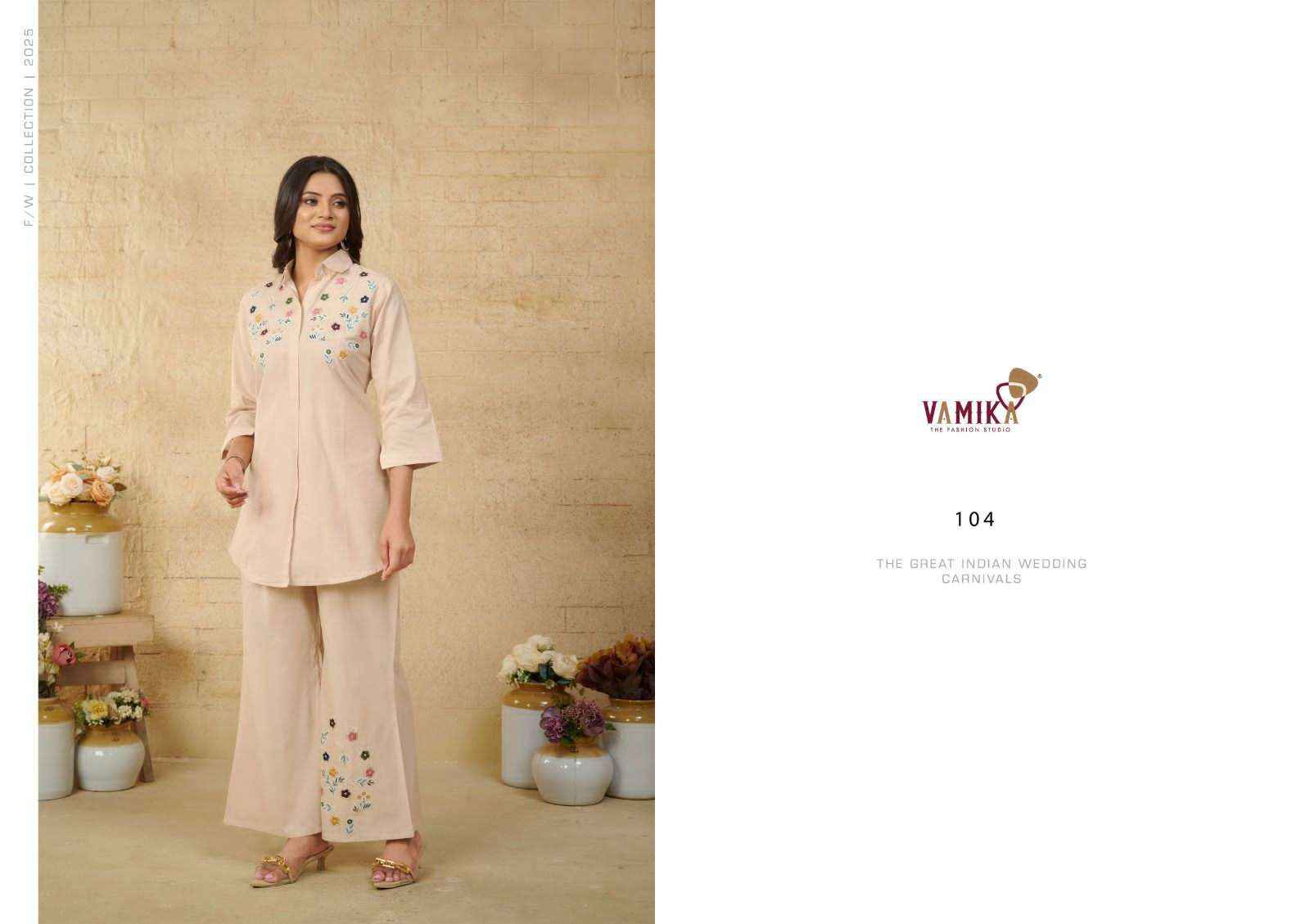 Vamika Victoria Premium Wear Cord Suit Wholesale surat ( 5 Pcs Catalogue )