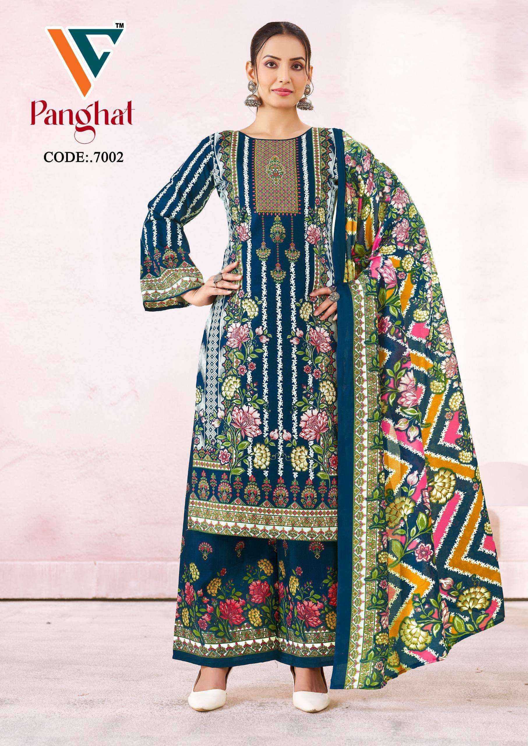VANDANA CREATION PANGHAT VOL 7 COTTON DIGITAL KARACHI PRINTS SALWAR KAMEEZ WHOLESALE RATE ( 8 PCS CATALOG )