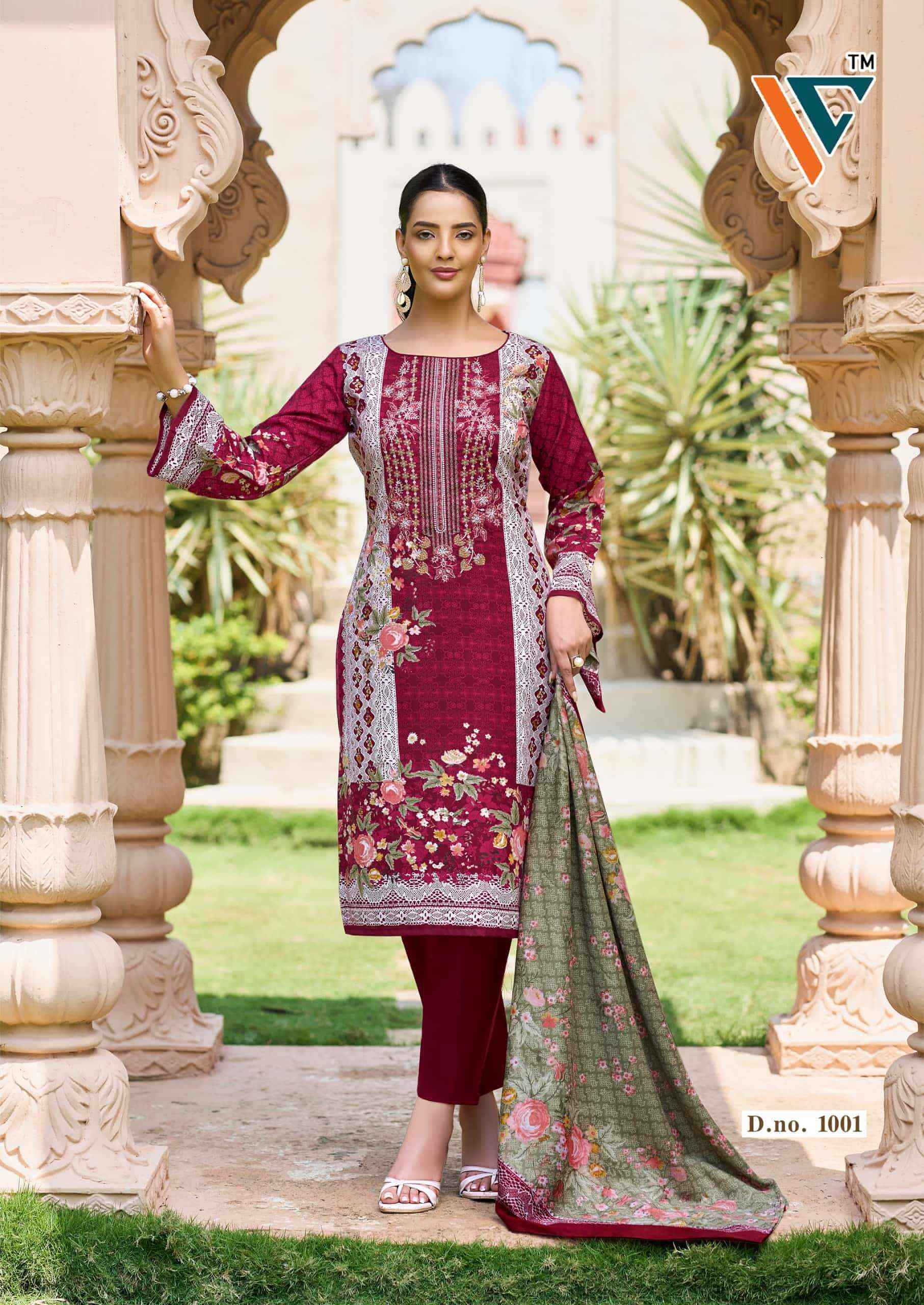 Vandana Fashion Madhubala Vol 1 Karachi Designs Cotton Salwar Kameez Wholesale Rate ( 8 Pcs Catalog )