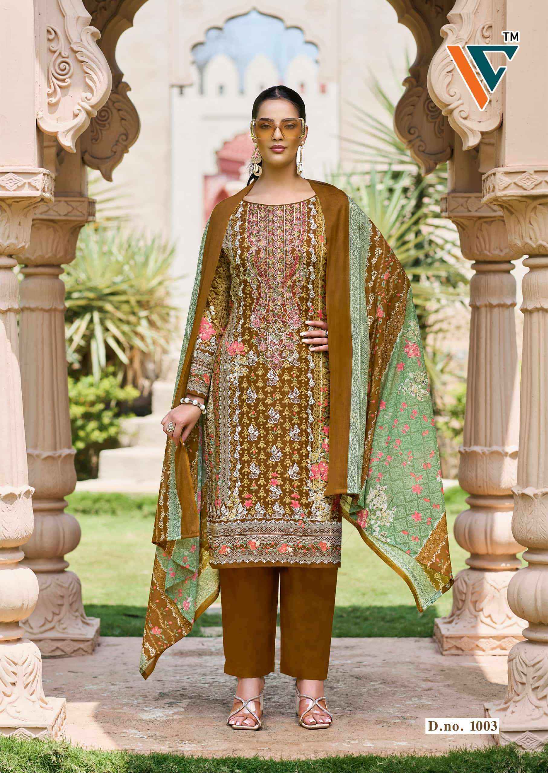 Vandana Fashion Madhubala Vol 1 Karachi Designs Cotton Salwar Kameez Wholesale Rate ( 8 Pcs Catalog )