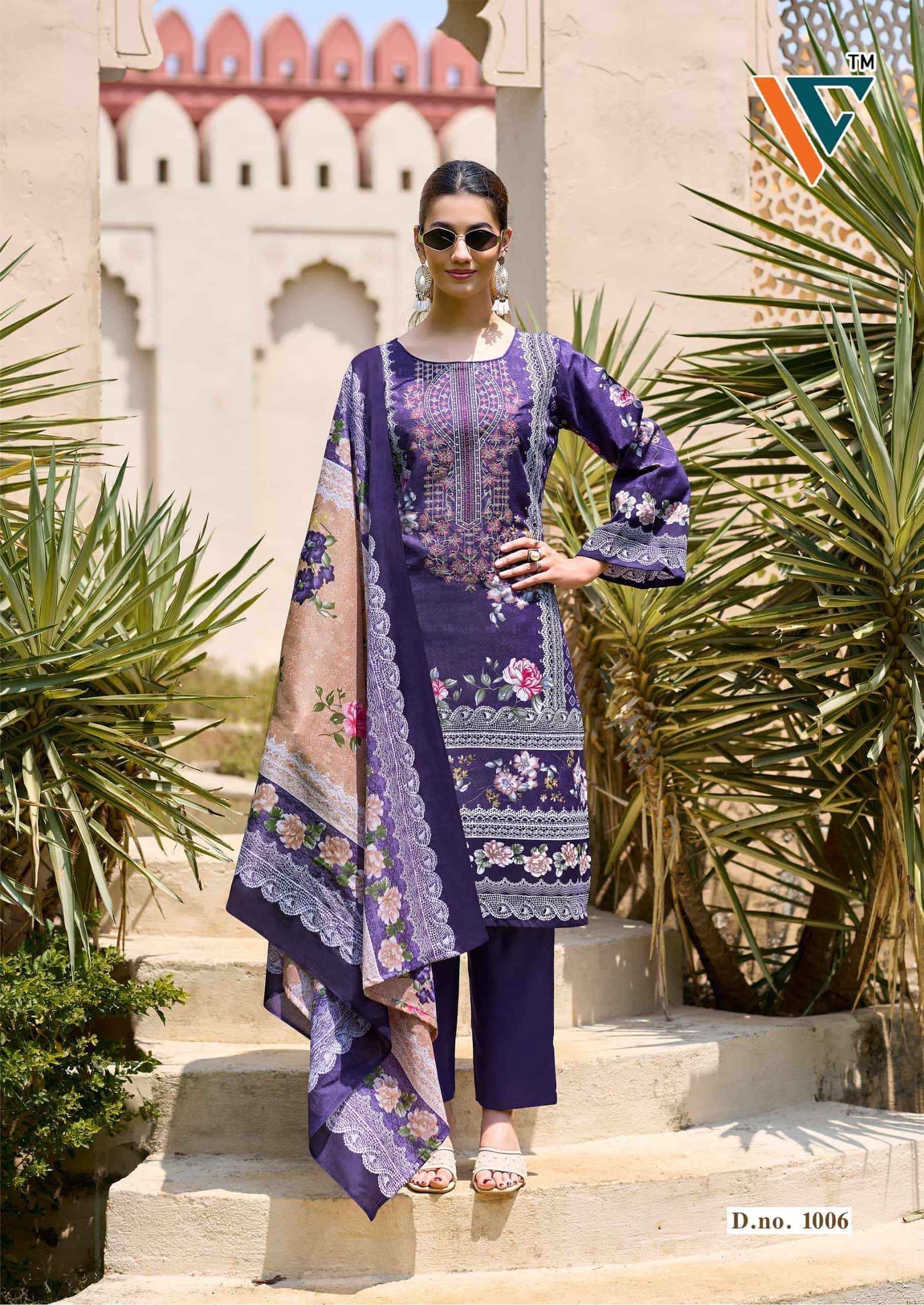 Vandana Fashion Madhubala Vol 1 Karachi Designs Cotton Salwar Kameez Wholesale Rate ( 8 Pcs Catalog )