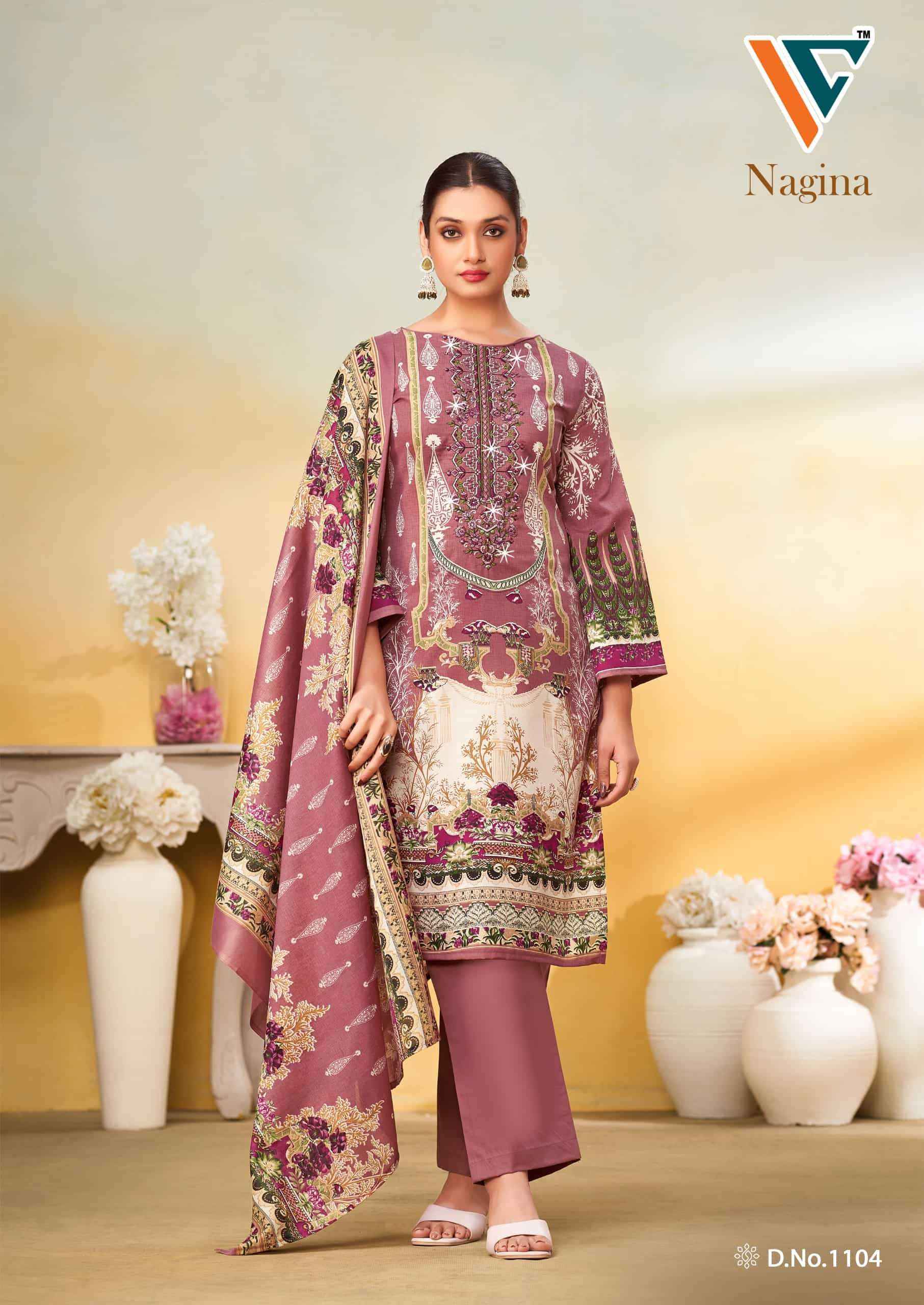 Vandana Fashion Nagina Vol 11 Fancy Cotton Salwar Kameez Wholesale Rate ( 8 Pcs Catalog )