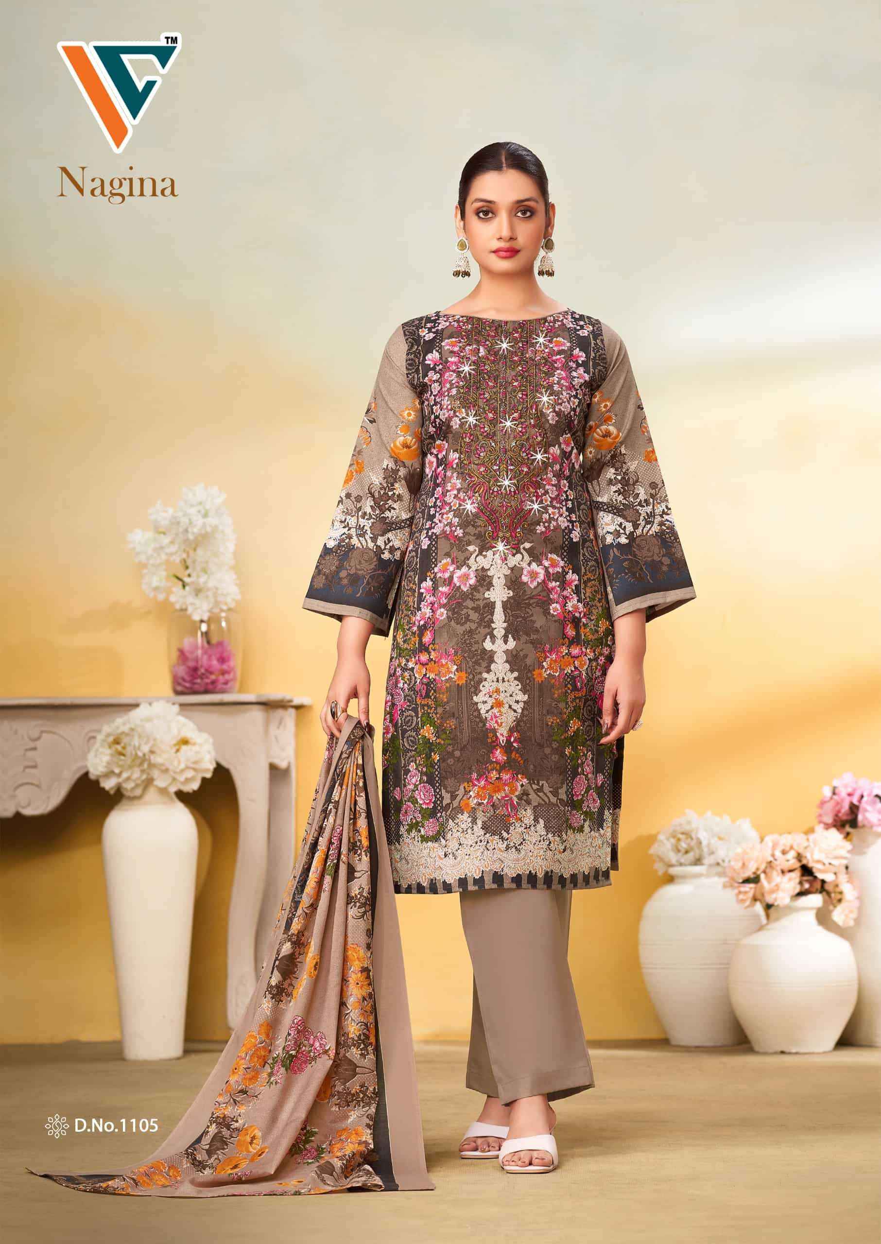 Vandana Fashion Nagina Vol 11 Fancy Cotton Salwar Kameez Wholesale Rate ( 8 Pcs Catalog )