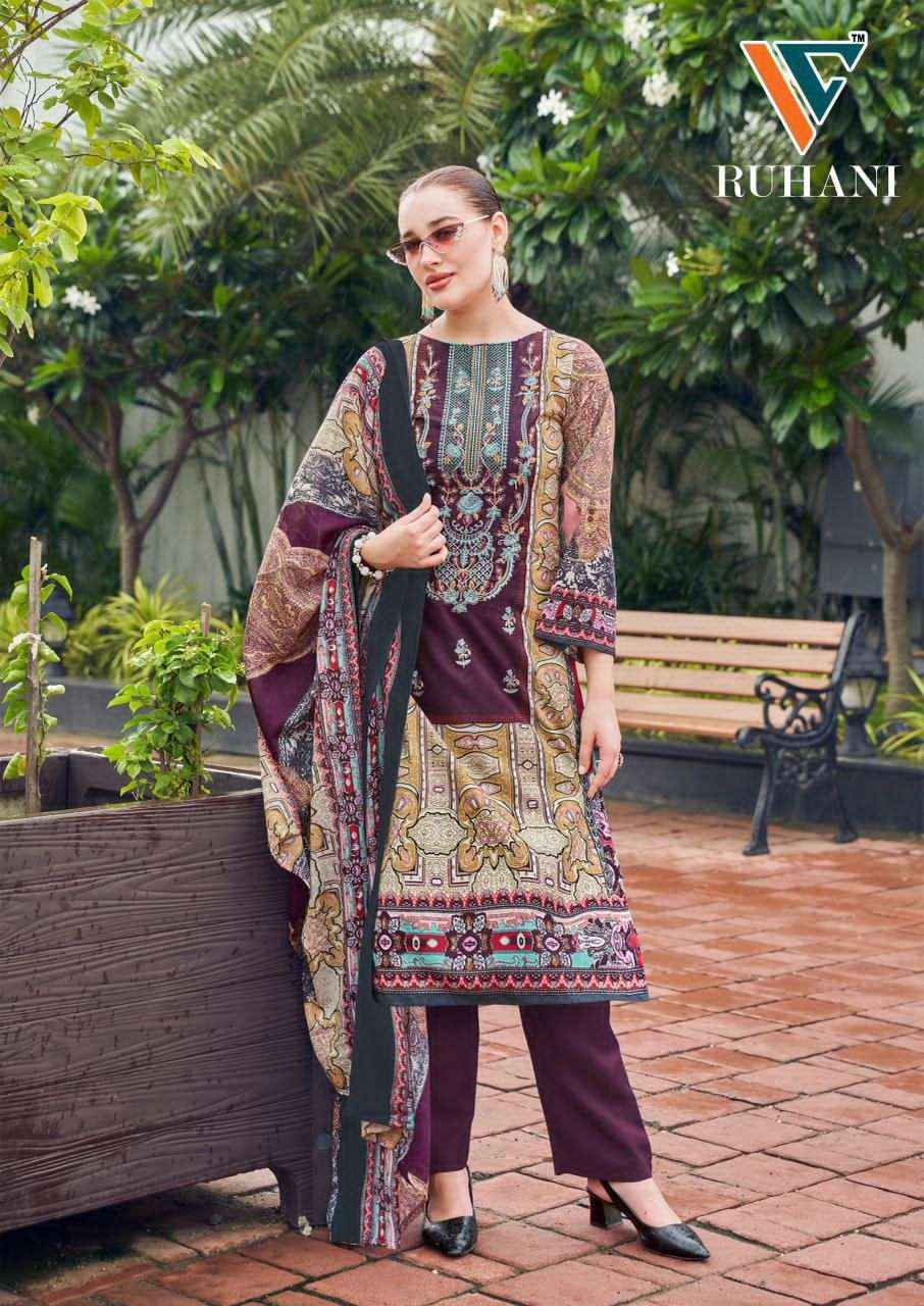 Vandana Fashion Ruhani Vol 38 Designer Print Cotton Salwar Kameez Wholesale Rate ( 8 Pcs Catalog )