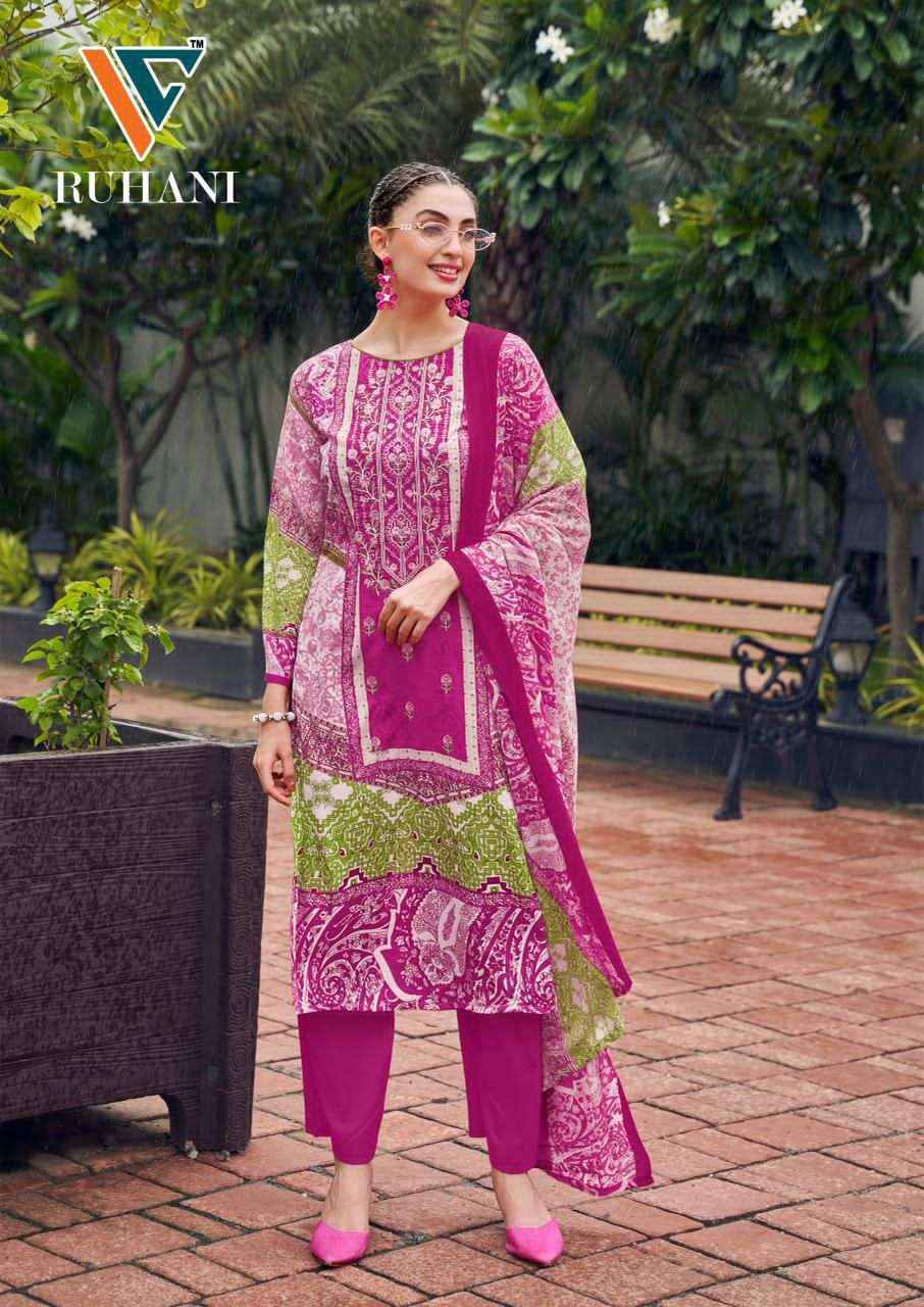 Vandana Fashion Ruhani Vol 38 Designer Print Cotton Salwar Kameez Wholesale Rate ( 8 Pcs Catalog )