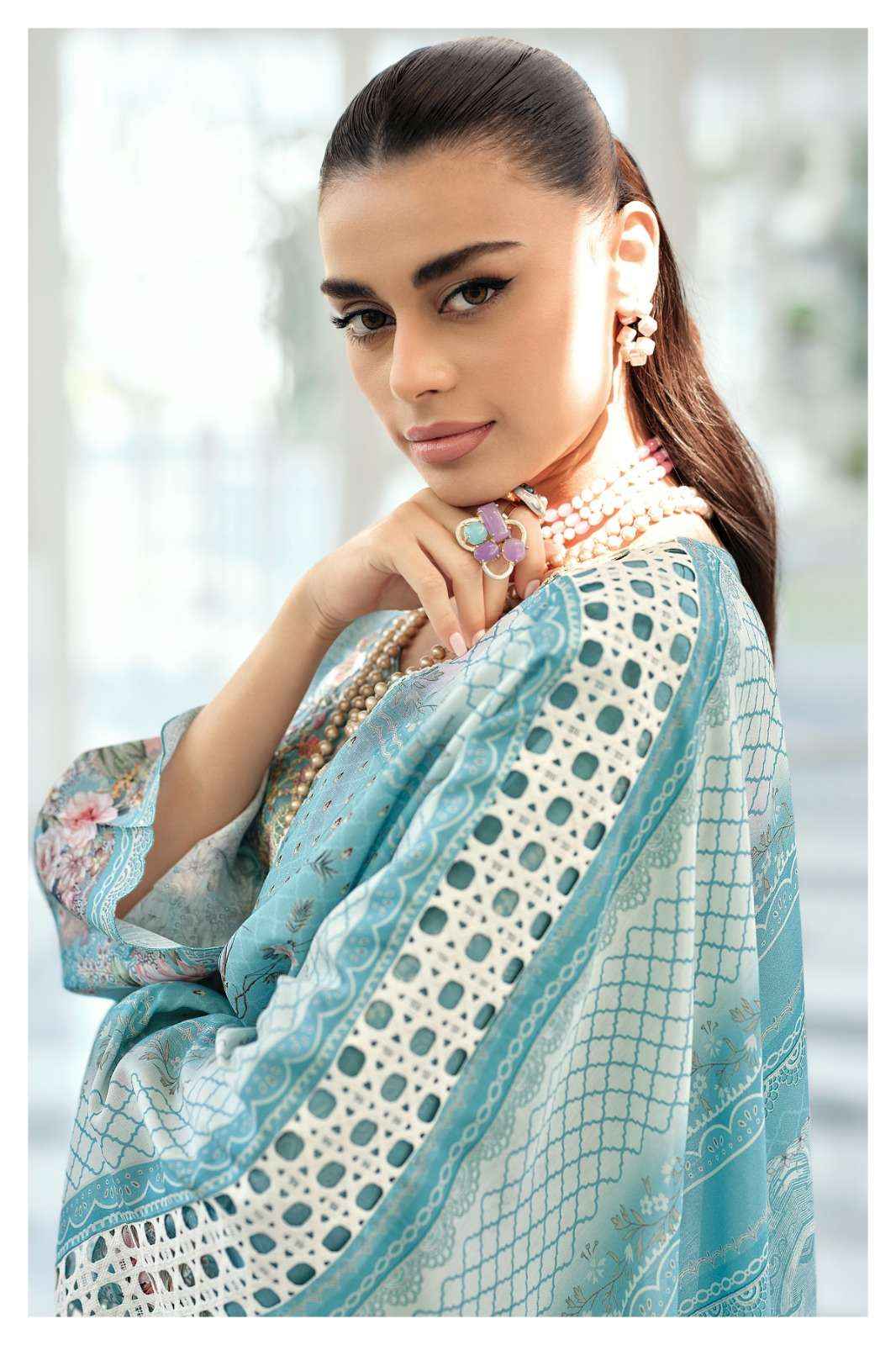 Varsha Falaknuma Exclusive Wear Muslin Salwar Kameez Wholesale Rate ( 4 Pcs Catalog )