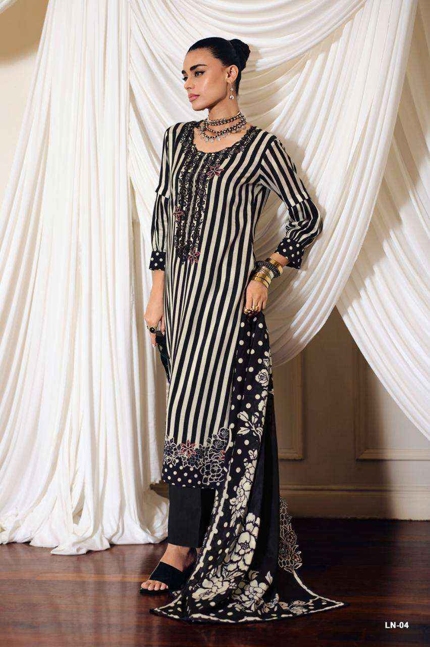 Varsha Lumina Exclusive Designs Muslin Salwar Kameez Wholesale Rate ( 4 Pcs Catalog )
