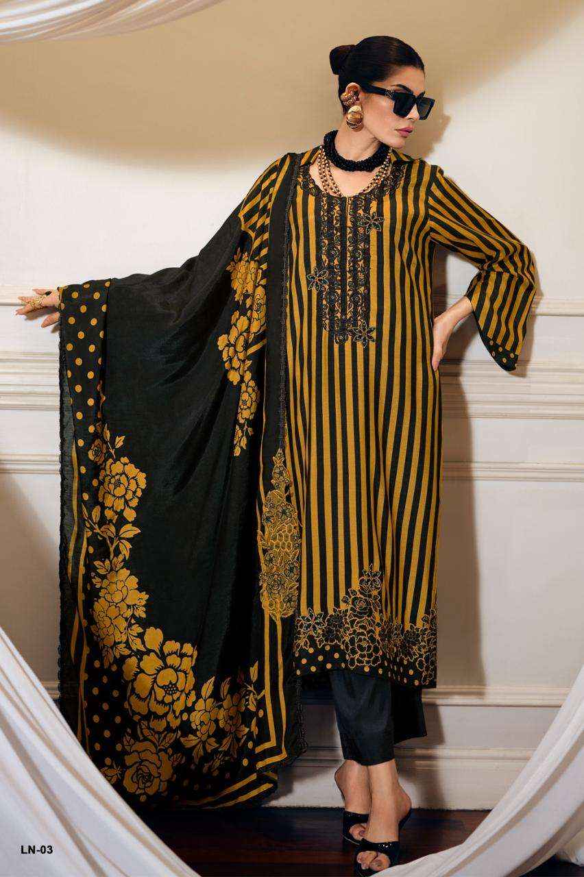 Varsha Lumina Exclusive Designs Muslin Salwar Kameez Wholesale Rate ( 4 Pcs Catalog )