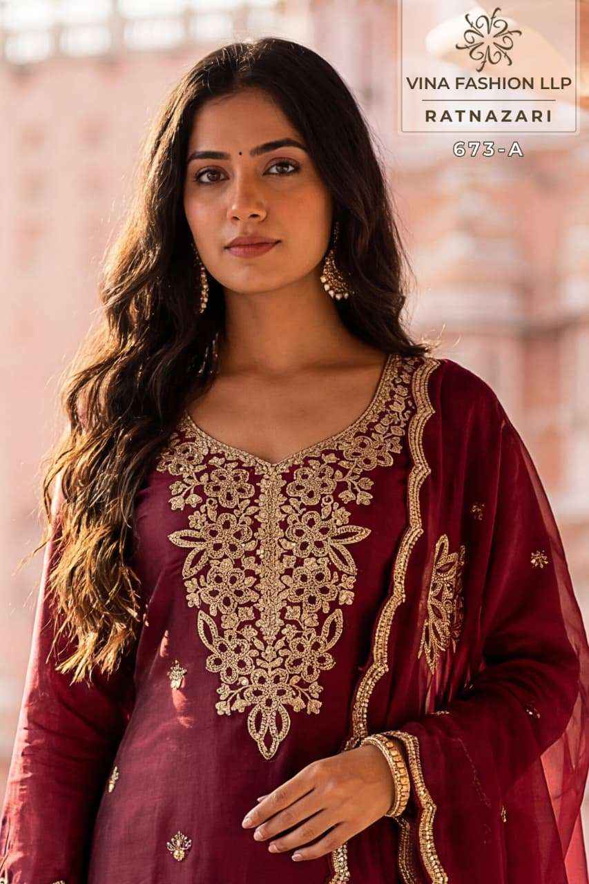 Vinay Fashion Kuleesh Ratnazari Fancy Silk Designer Salwar Kameez Wholesale Rate ( 4 Pcs Catalog )
