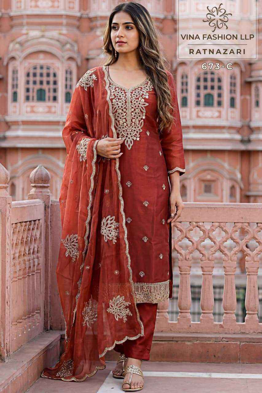Vinay Fashion Kuleesh Ratnazari Fancy Silk Designer Salwar Kameez Wholesale Rate ( 4 Pcs Catalog )