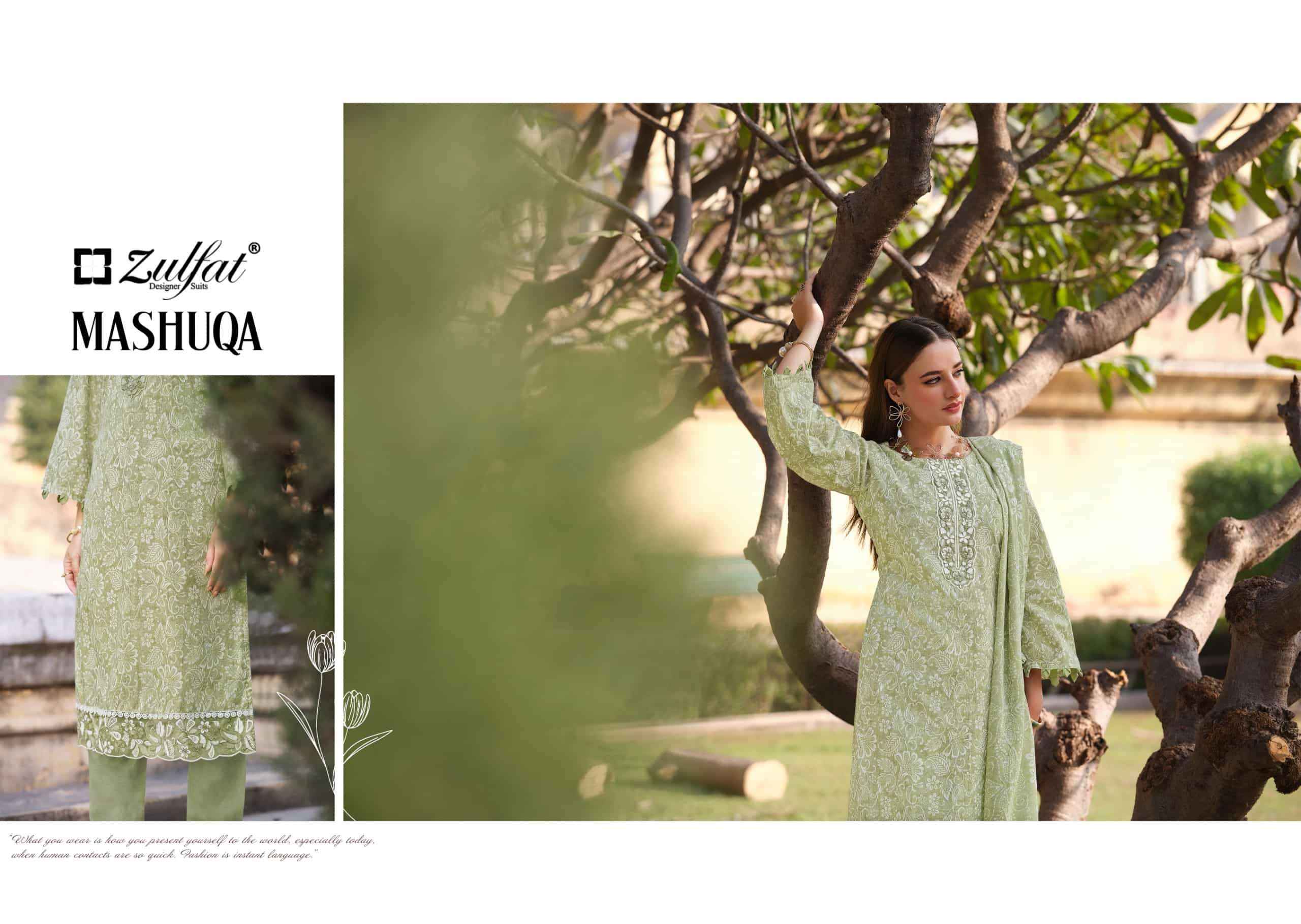 Zulfat Mashuqa Designer Prints Pure Cotton Dress Material Wholesale Price ( 6 Pcs Catalogue )