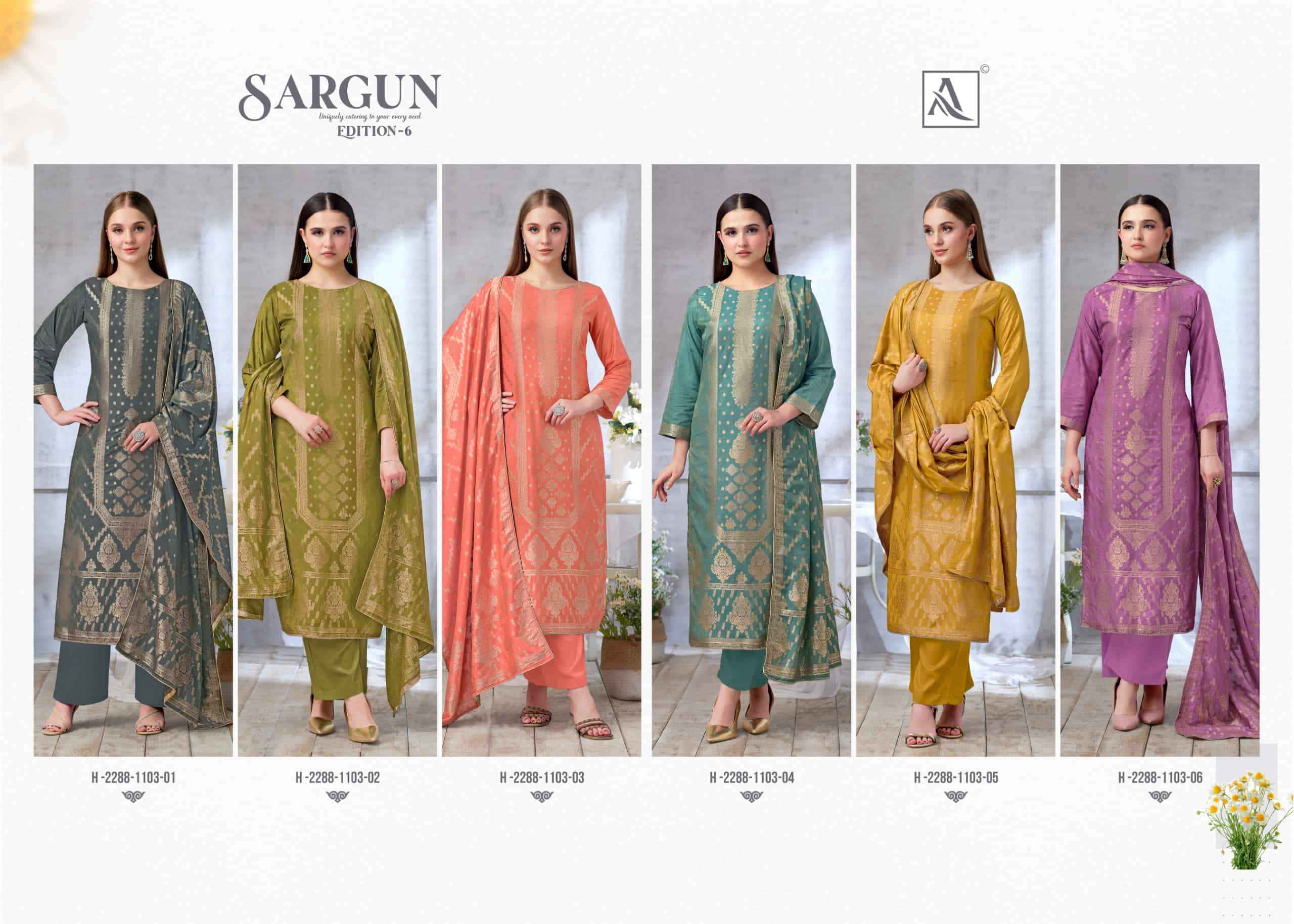 Alok Suit Sargun Edition 6 Wholesale Price