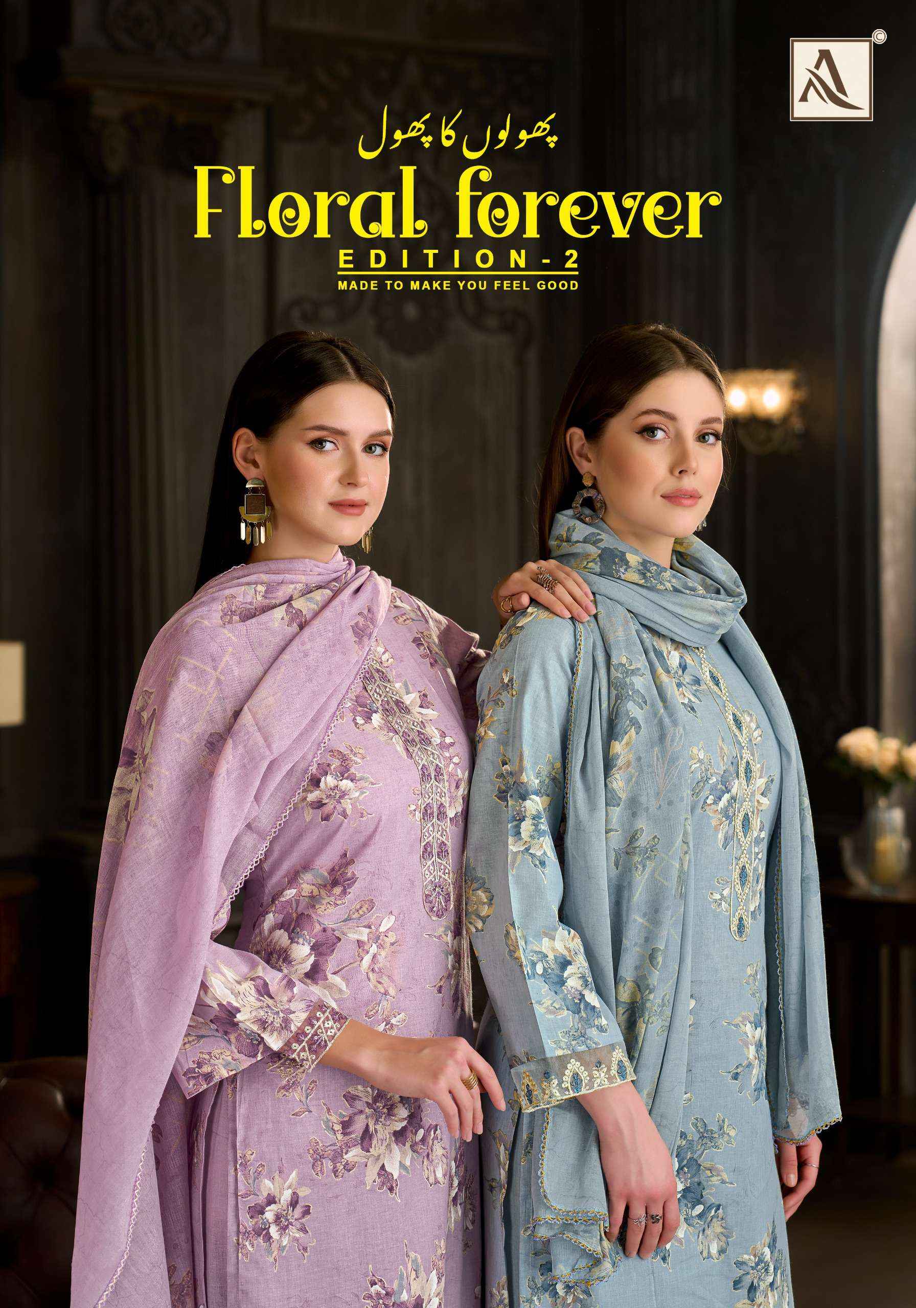ALOK SUITS FLORAL FOREVER EDITION 2 COTTON EMBROIDERY WORK SUIT ( 6 PCS CATALOGUE )