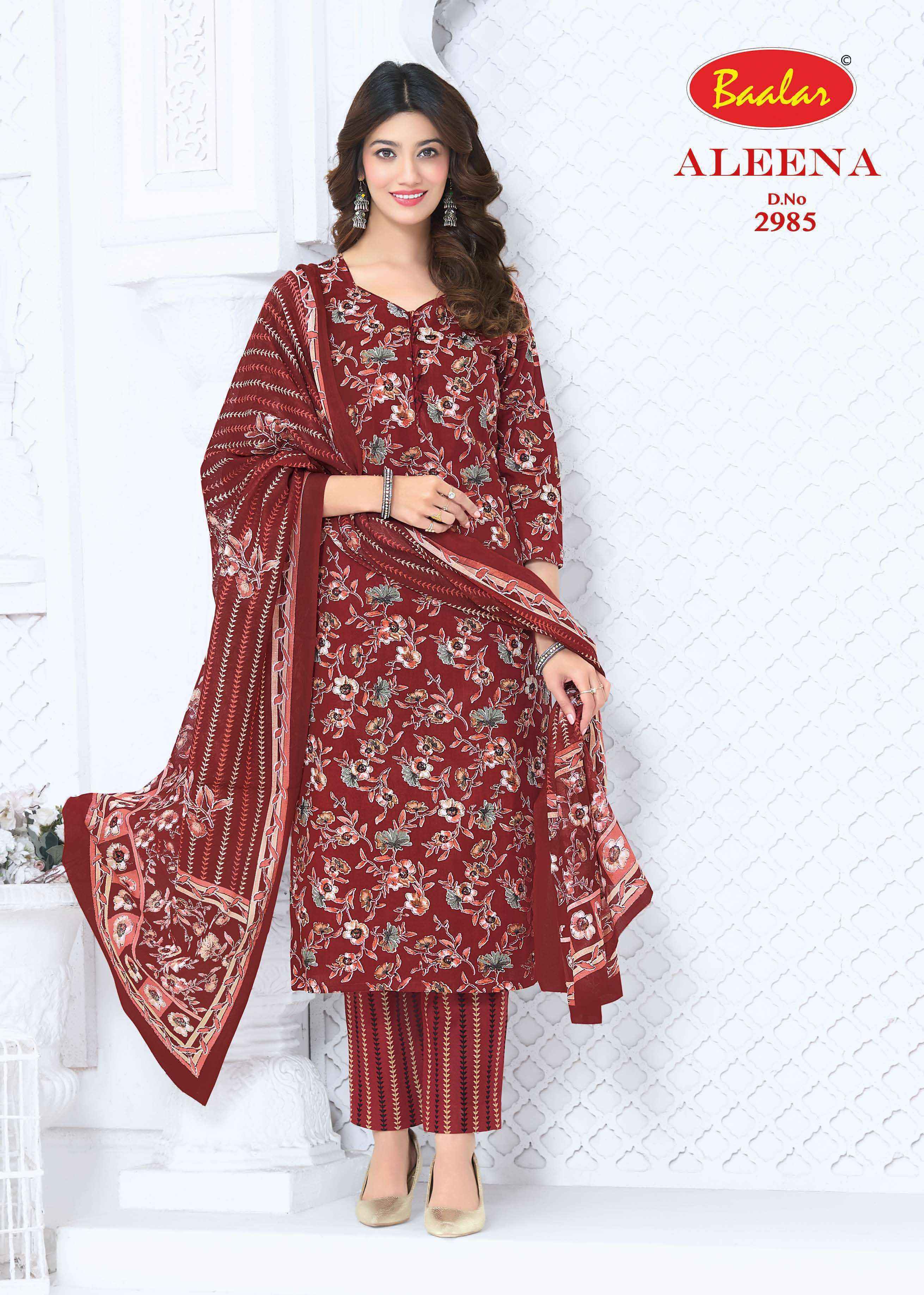 Baalar Aleena Vol 29 Cotton Dress Material Wholesale Online 15 pcs Catalogue
