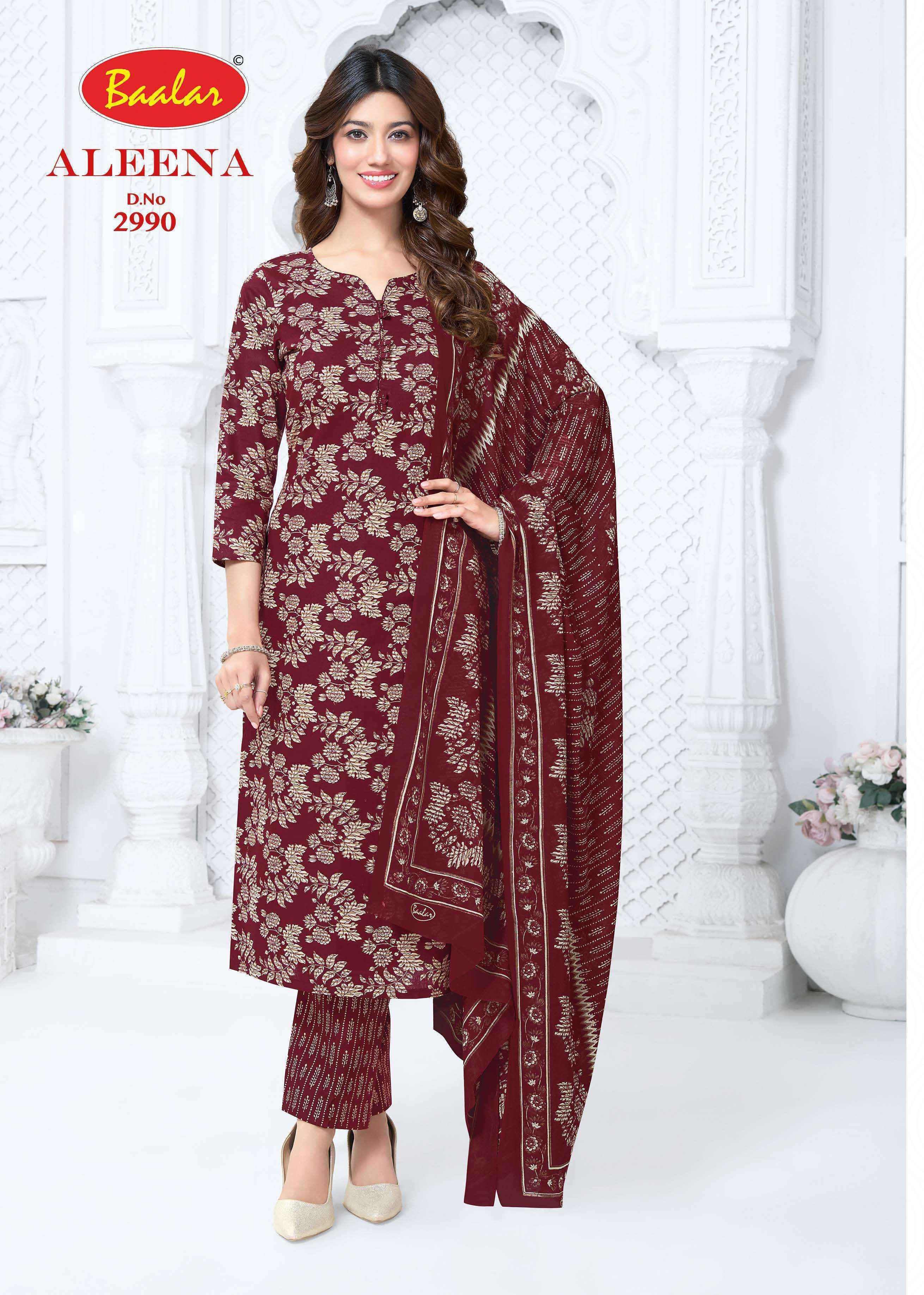 Baalar Aleena Vol 29 Cotton Dress Material Wholesale Online 15 pcs Catalogue
