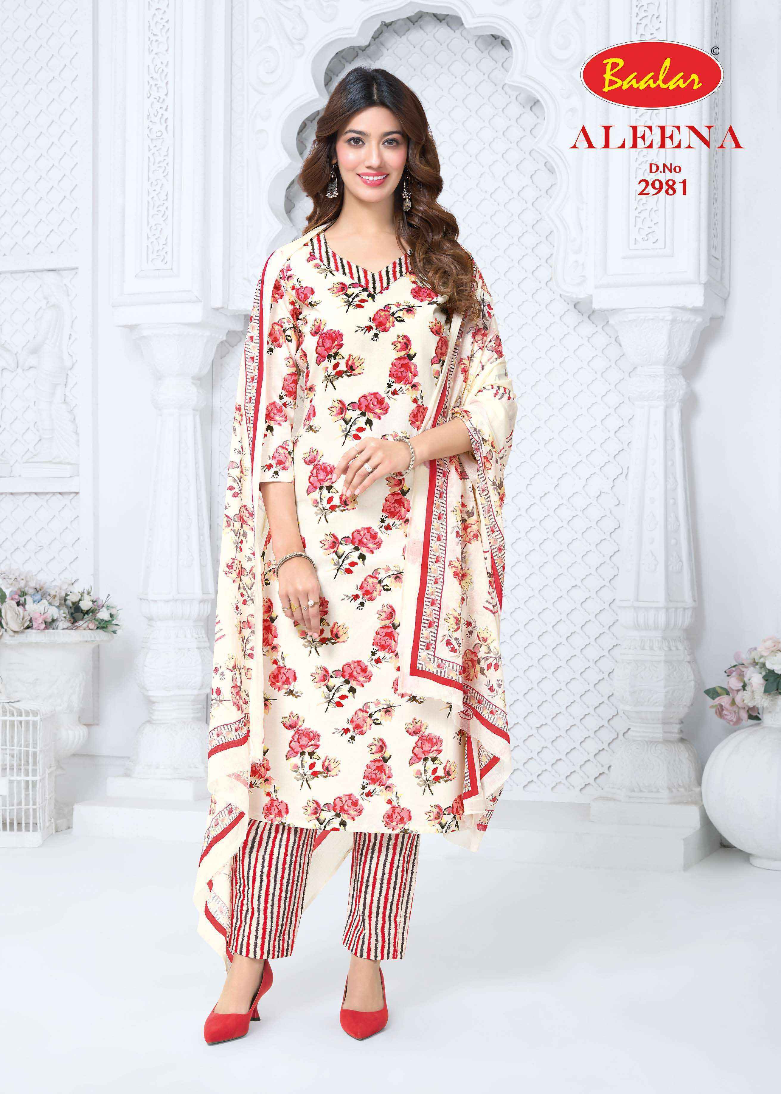 Baalar Aleena Vol 29 Cotton Dress Material Wholesale Online 15 pcs Catalogue