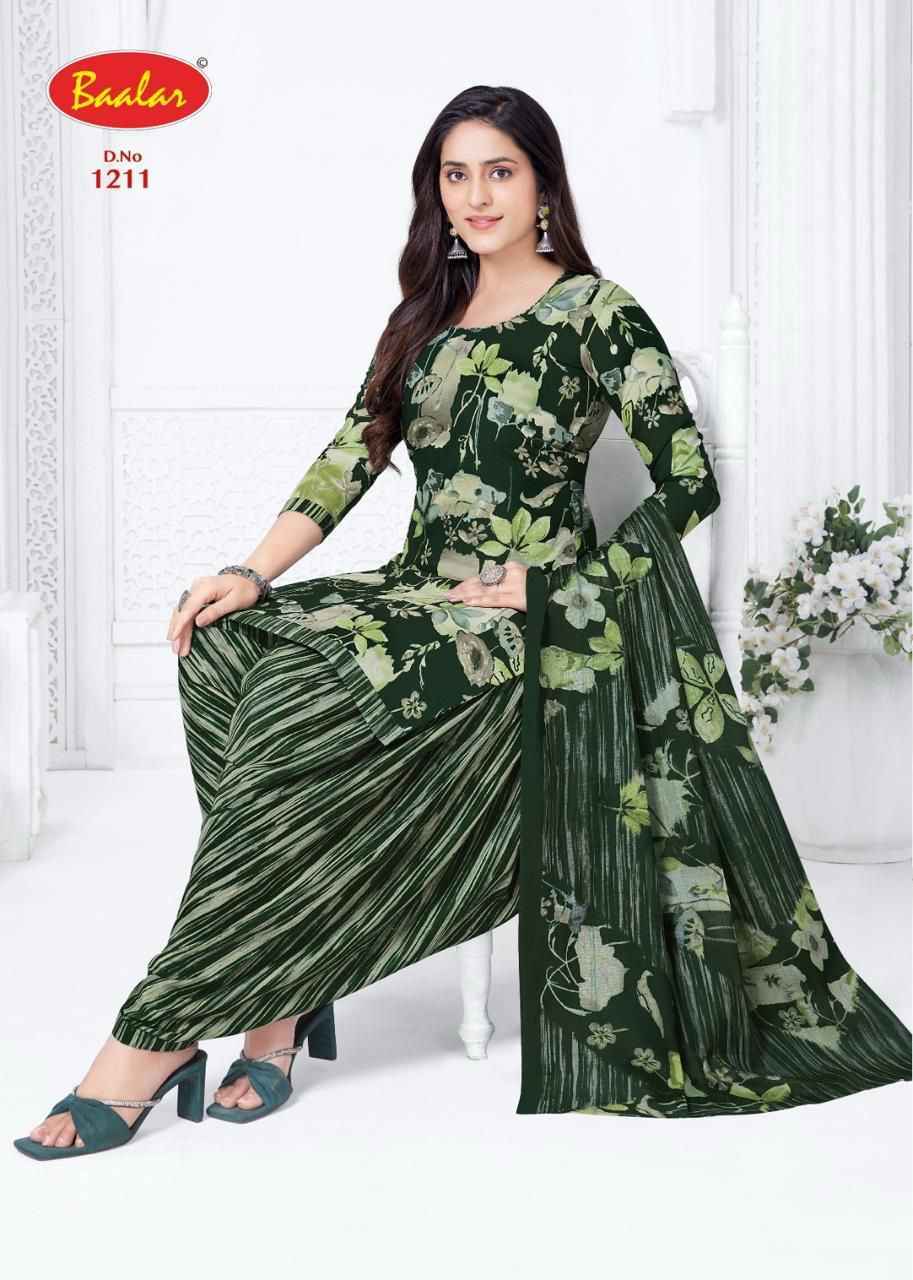Baalar Crystal patiyala Vol 12 Cotton Suits Wholesale Price 15 pcs Catalogue