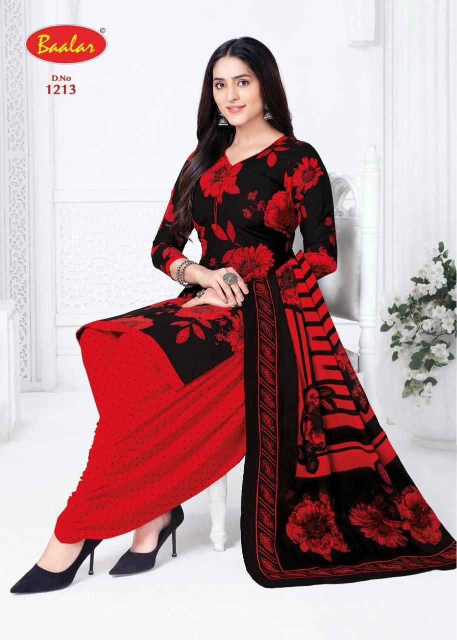 Baalar Crystal patiyala Vol 12 Cotton Suits Wholesale Price 15 pcs Catalogue