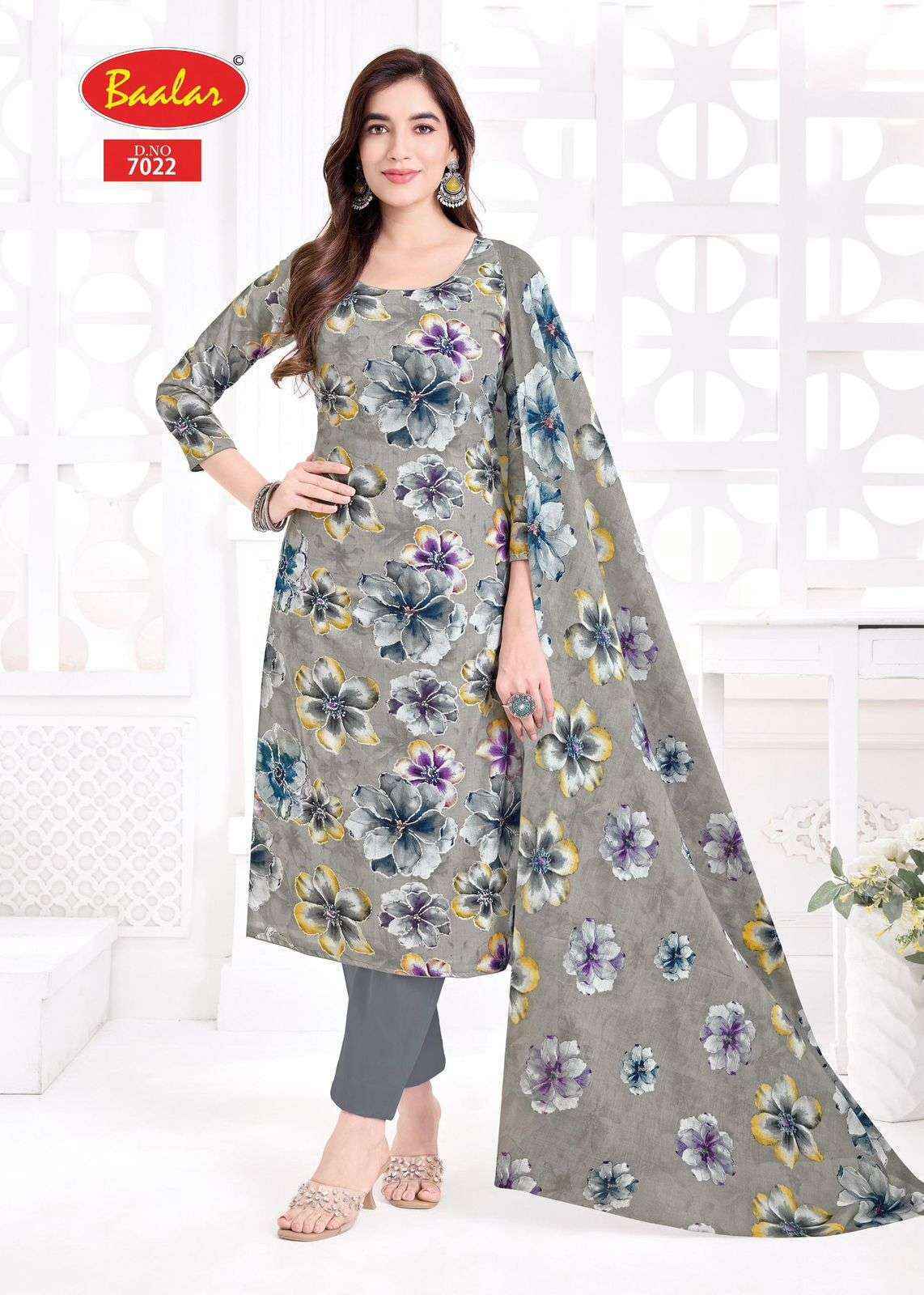 Baalar Pashmina Vol 7 Lawn Cotton Salwar Kameez Wholesale Rate ( 15 Pcs Catalog )