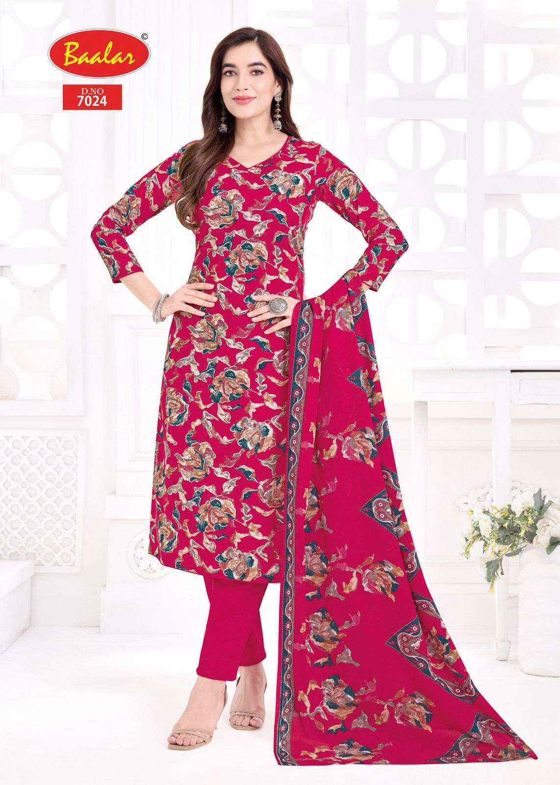 Baalar Pashmina Vol 7 Lawn Cotton Salwar Kameez Wholesale Rate ( 15 Pcs Catalog )