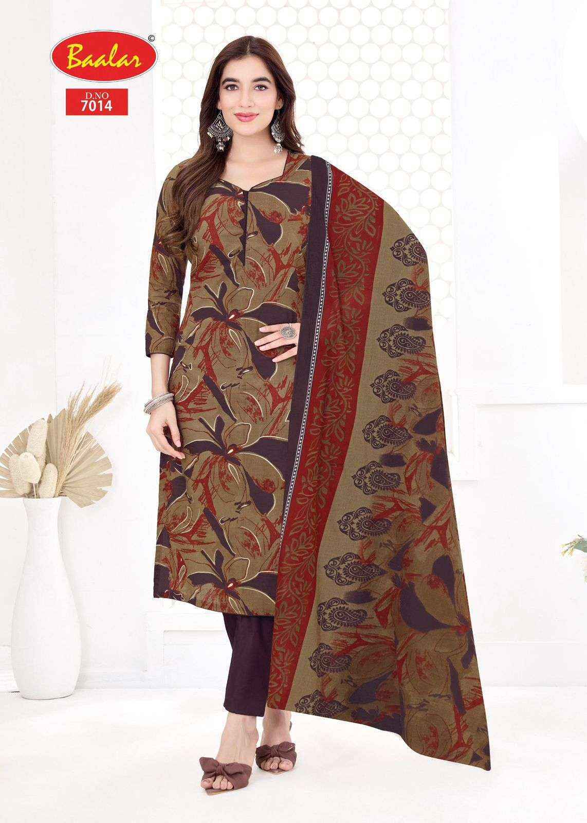 Baalar Pashmina Vol 7 Lawn Cotton Salwar Kameez Wholesale Rate ( 15 Pcs Catalog )