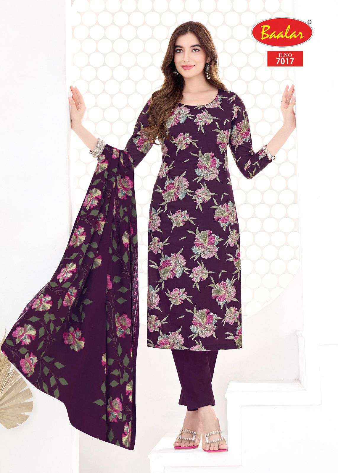 Baalar Pashmina Vol 7 Lawn Cotton Salwar Kameez Wholesale Rate ( 15 Pcs Catalog )