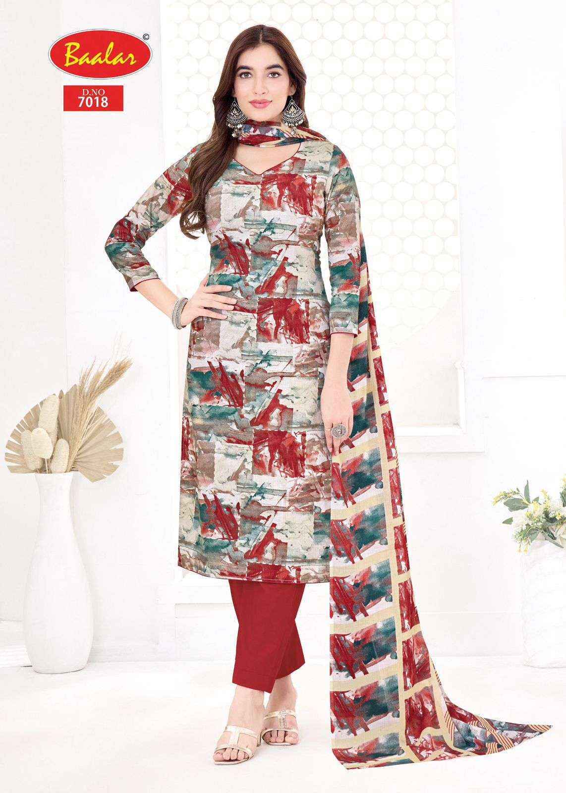 Baalar Pashmina Vol 7 Lawn Cotton Salwar Kameez Wholesale Rate ( 15 Pcs Catalog )
