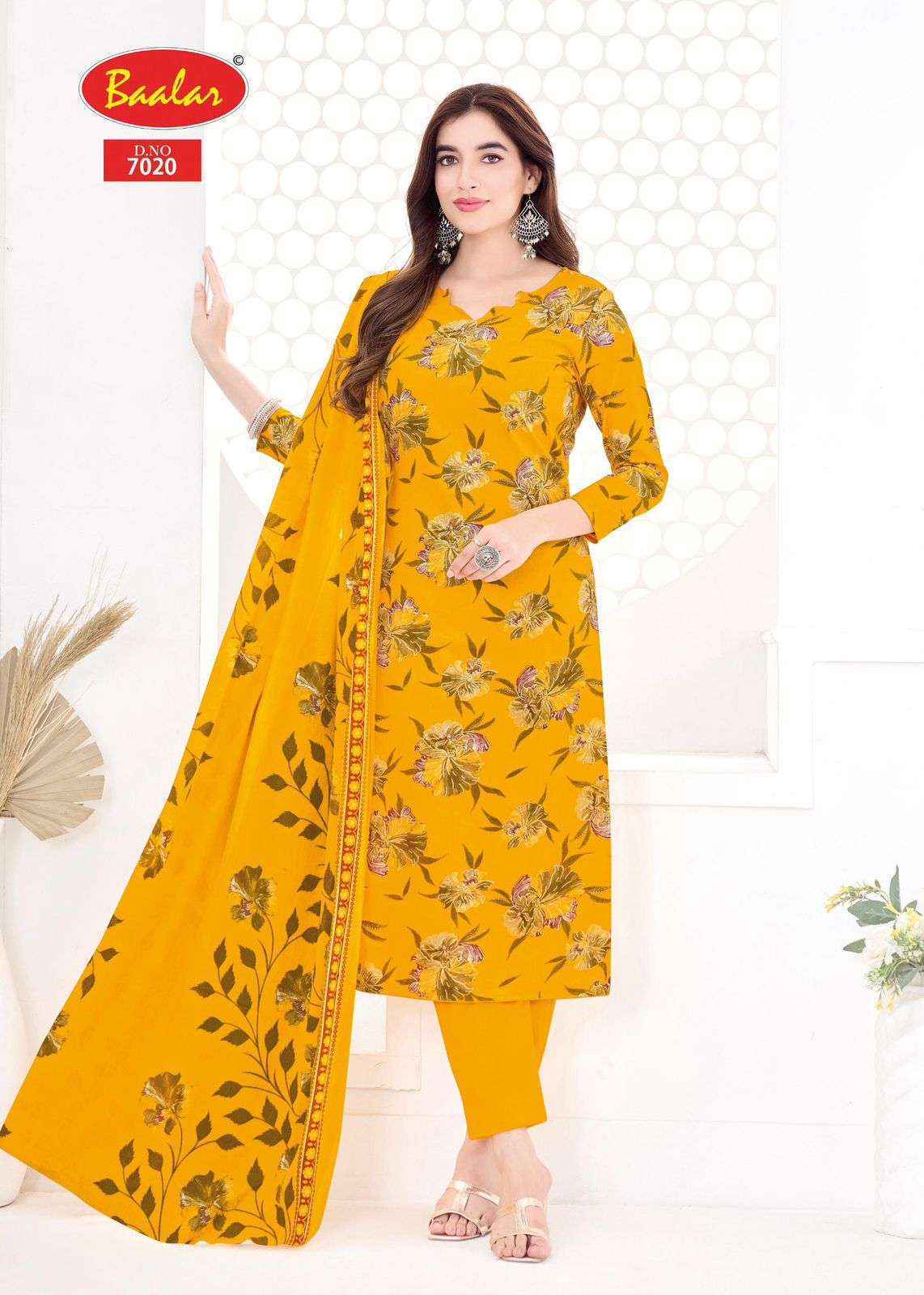 Baalar Pashmina Vol 7 Lawn Cotton Salwar Kameez Wholesale Rate ( 15 Pcs Catalog )