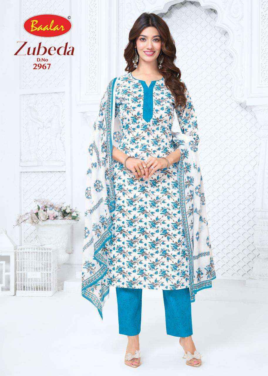 Baalar Zubeda Vol 29 Pure Cotton Unstitch Suit Wholesale Rate ( 15 Pcs Catalog )
