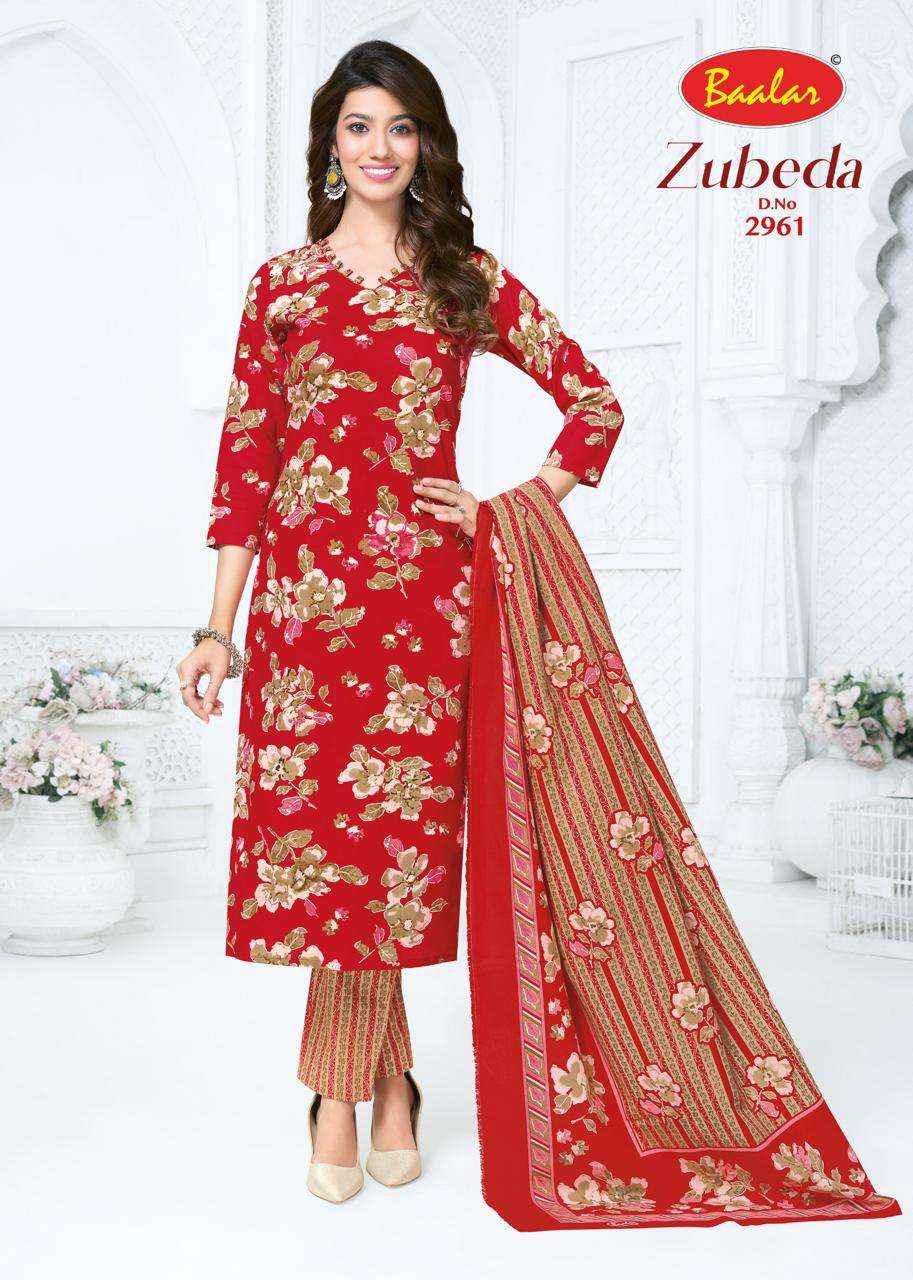 Baalar Zubeda Vol 29 Pure Cotton Unstitch Suit Wholesale Rate ( 15 Pcs Catalog )