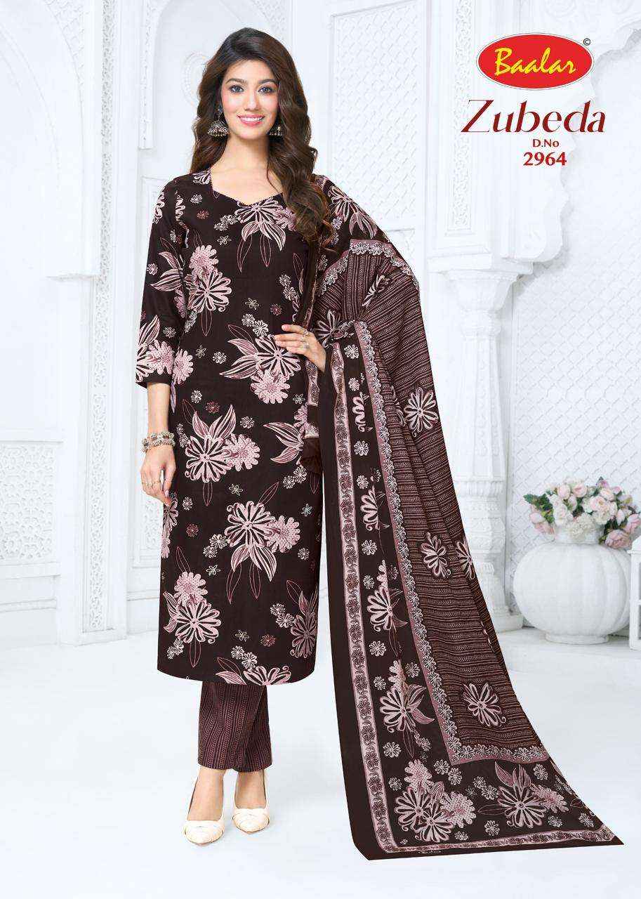 Baalar Zubeda Vol 29 Pure Cotton Unstitch Suit Wholesale Rate ( 15 Pcs Catalog )