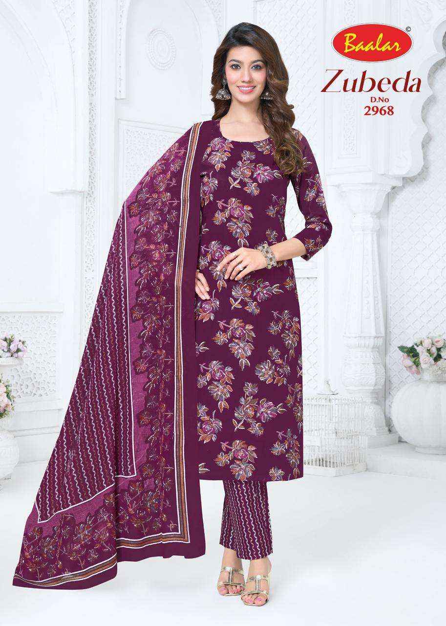 Baalar Zubeda Vol 29 Pure Cotton Unstitch Suit Wholesale Rate ( 15 Pcs Catalog )