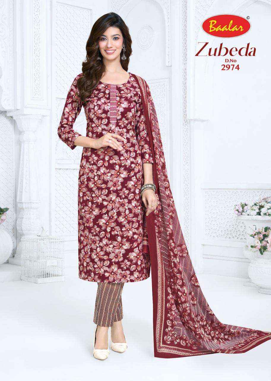 Baalar Zubeda Vol 29 Pure Cotton Unstitch Suit Wholesale Rate ( 15 Pcs Catalog )
