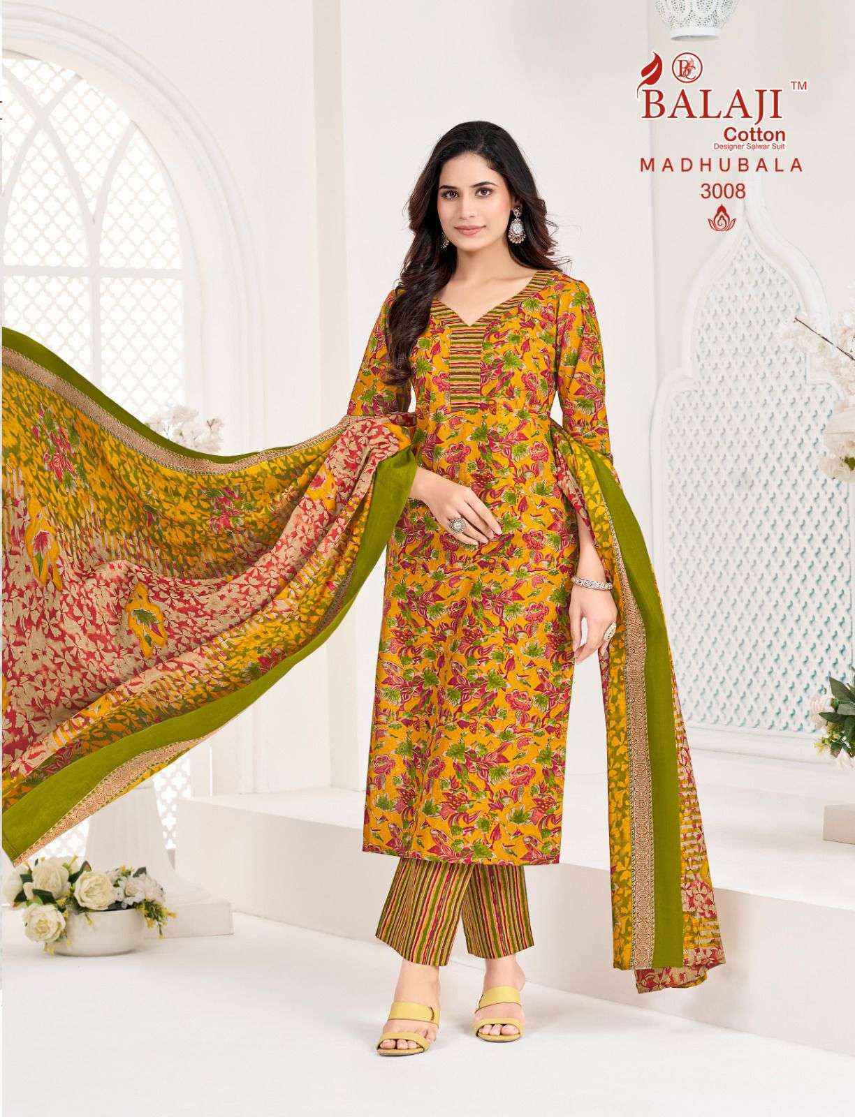Balaji Madhubala Vol 3 Readymade Cotton Suit  Wholesale Rate ( 8 Pcs Catalog )