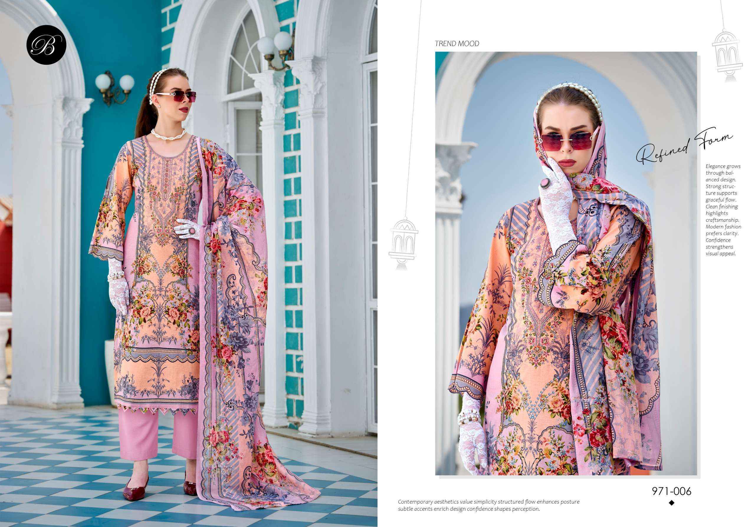 Belliza Designer Riwayat Vol 17 Viscose Rayon Dress Material Wholesale Price ( 8 pcs Catalogue )