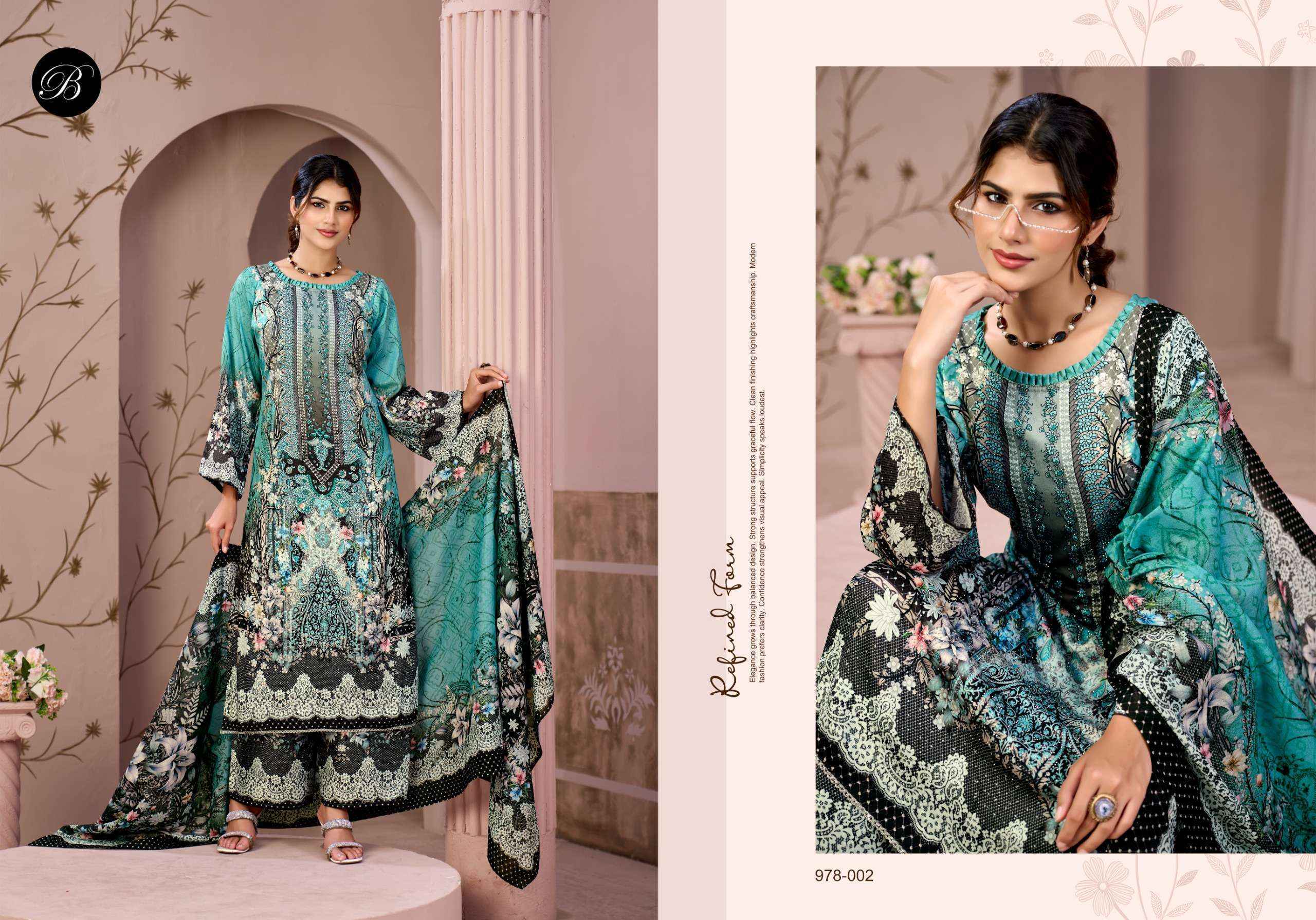 Belliza Moon Light Jam Cotton Dress Material Wholesale surat bazaar ( 4 pcs Cataloge )