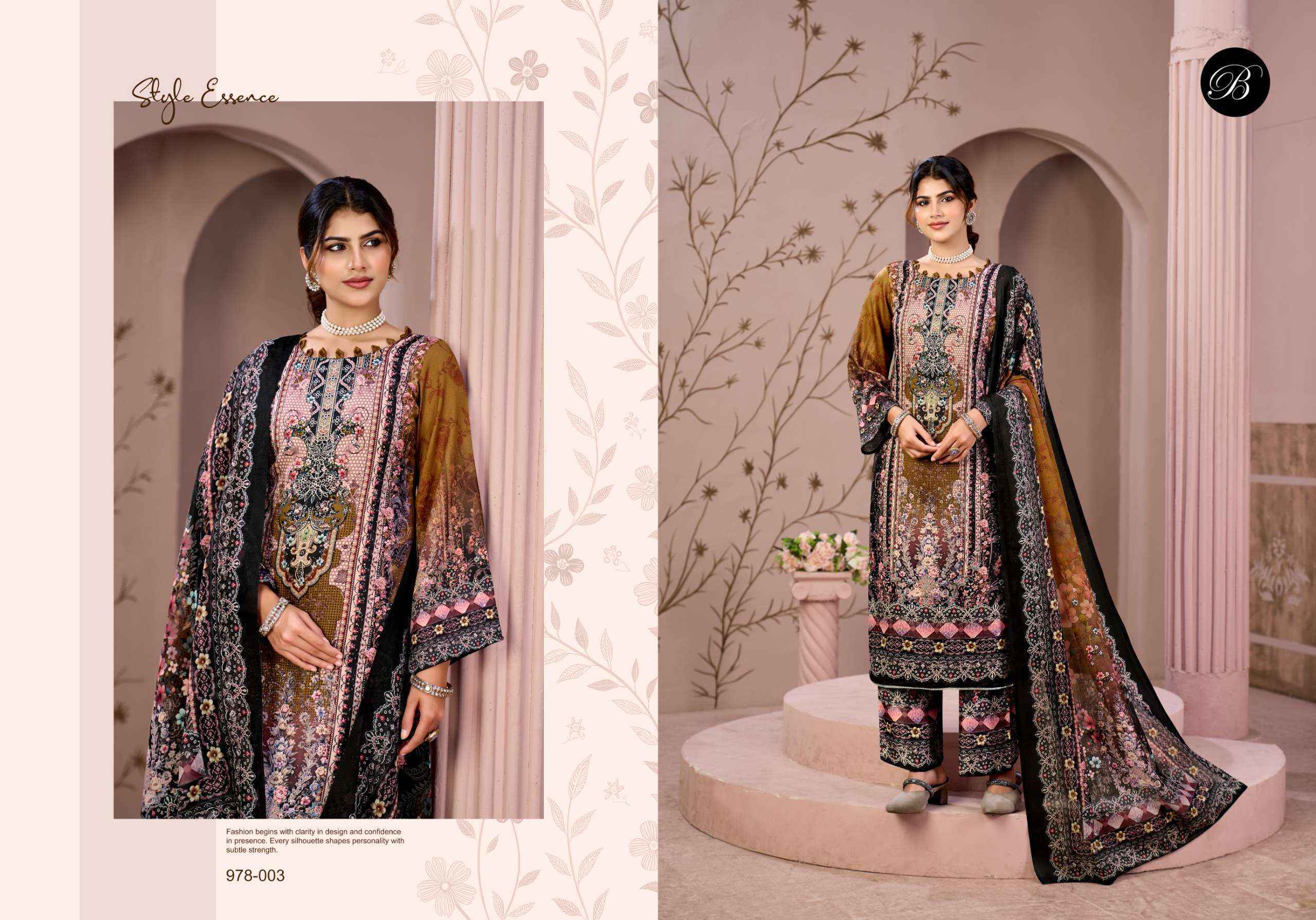Belliza Moon Light Jam Cotton Dress Material Wholesale surat bazaar ( 4 pcs Cataloge )