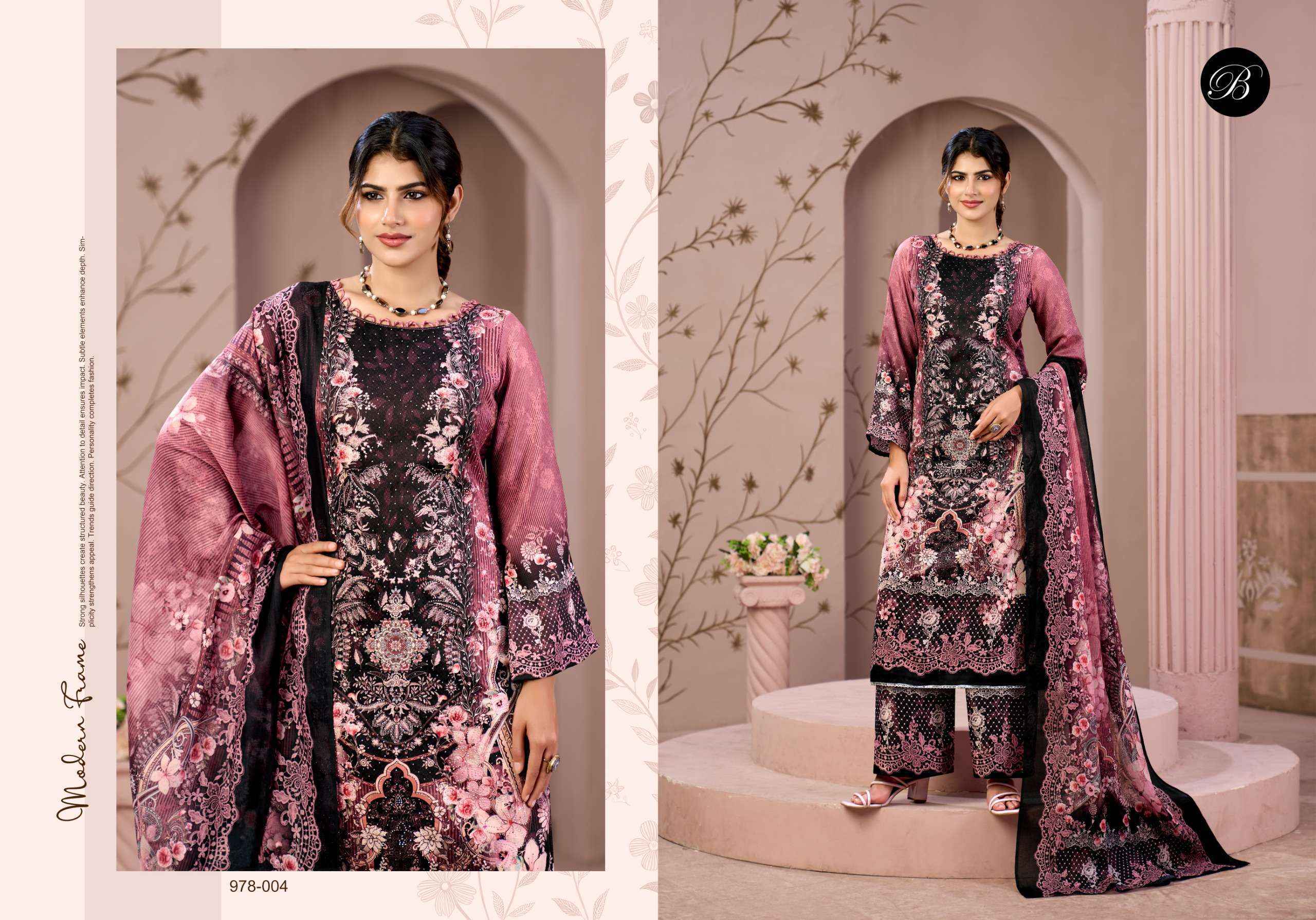 Belliza Moon Light Jam Cotton Dress Material Wholesale surat bazaar ( 4 pcs Cataloge )