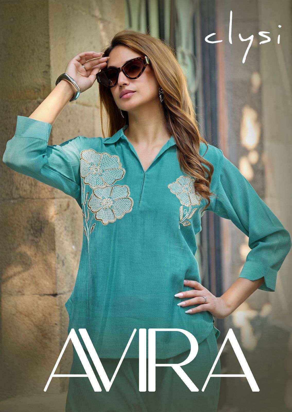 Clysi Avira Viscose Top With Bottom co ord set Wholesale Online Price ( 6 pcs Catalogue )