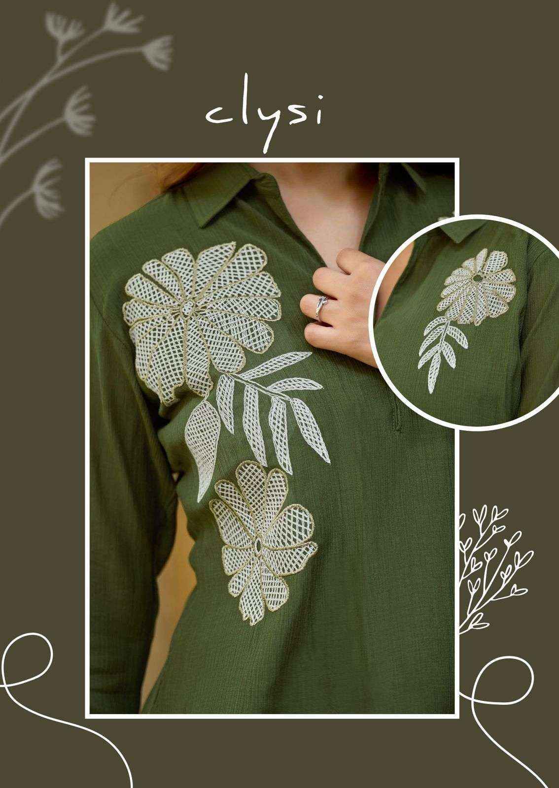Clysi Avira Viscose Top With Bottom co ord set Wholesale Online Price ( 6 pcs Catalogue )