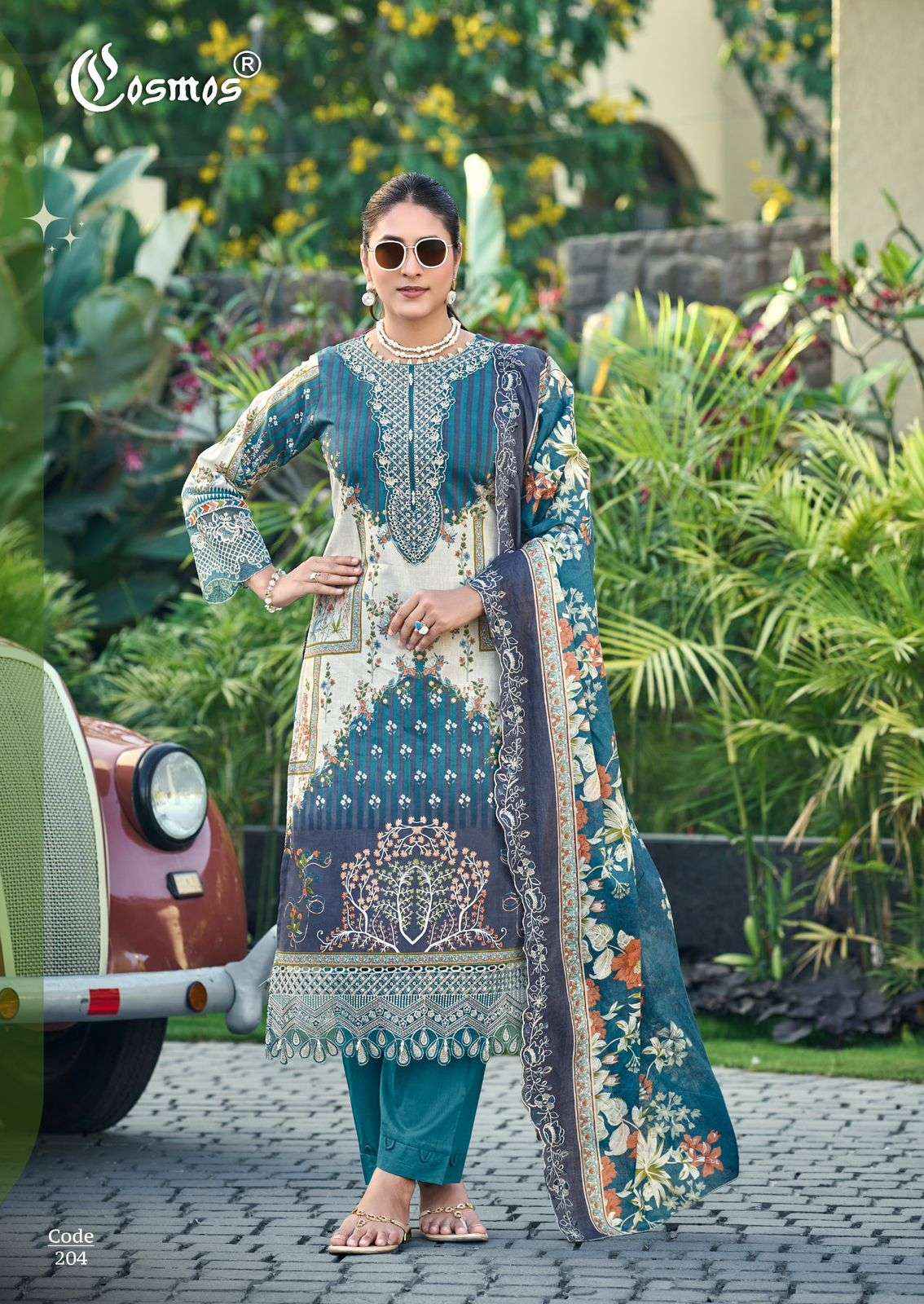 Cosmos Aabyaan Lawn Vol 2 Pakistani Cotton Salwar Kameez Wholesale Rate ( 6 Pcs Catalog )
