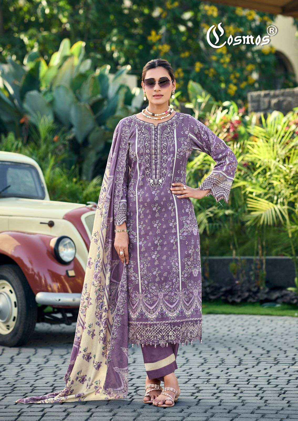 Cosmos Aabyaan Lawn Vol 2 Pakistani Cotton Salwar Kameez Wholesale Rate ( 6 Pcs Catalog )