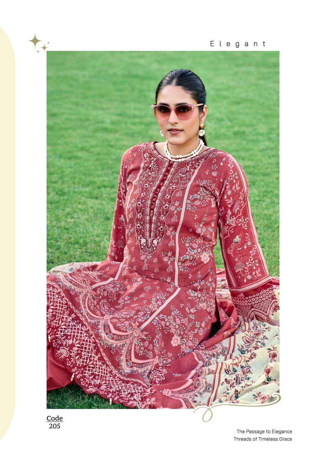 Cosmos Aabyaan Lawn Vol 2 Pakistani Cotton Salwar Kameez Wholesale Rate ( 6 Pcs Catalog )