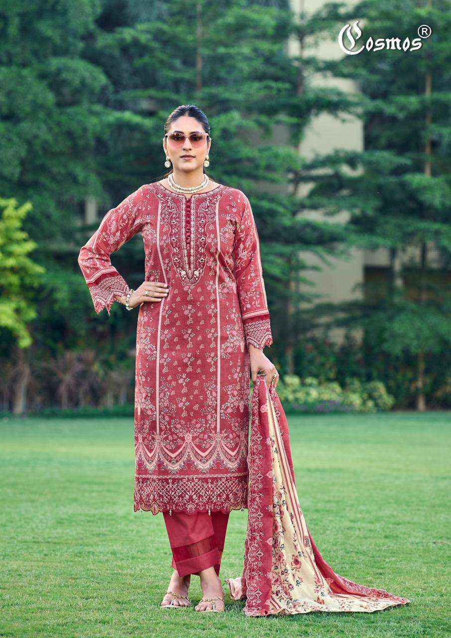 Cosmos Aabyaan Lawn Vol 2 Pakistani Cotton Salwar Kameez Wholesale Rate ( 6 Pcs Catalog )