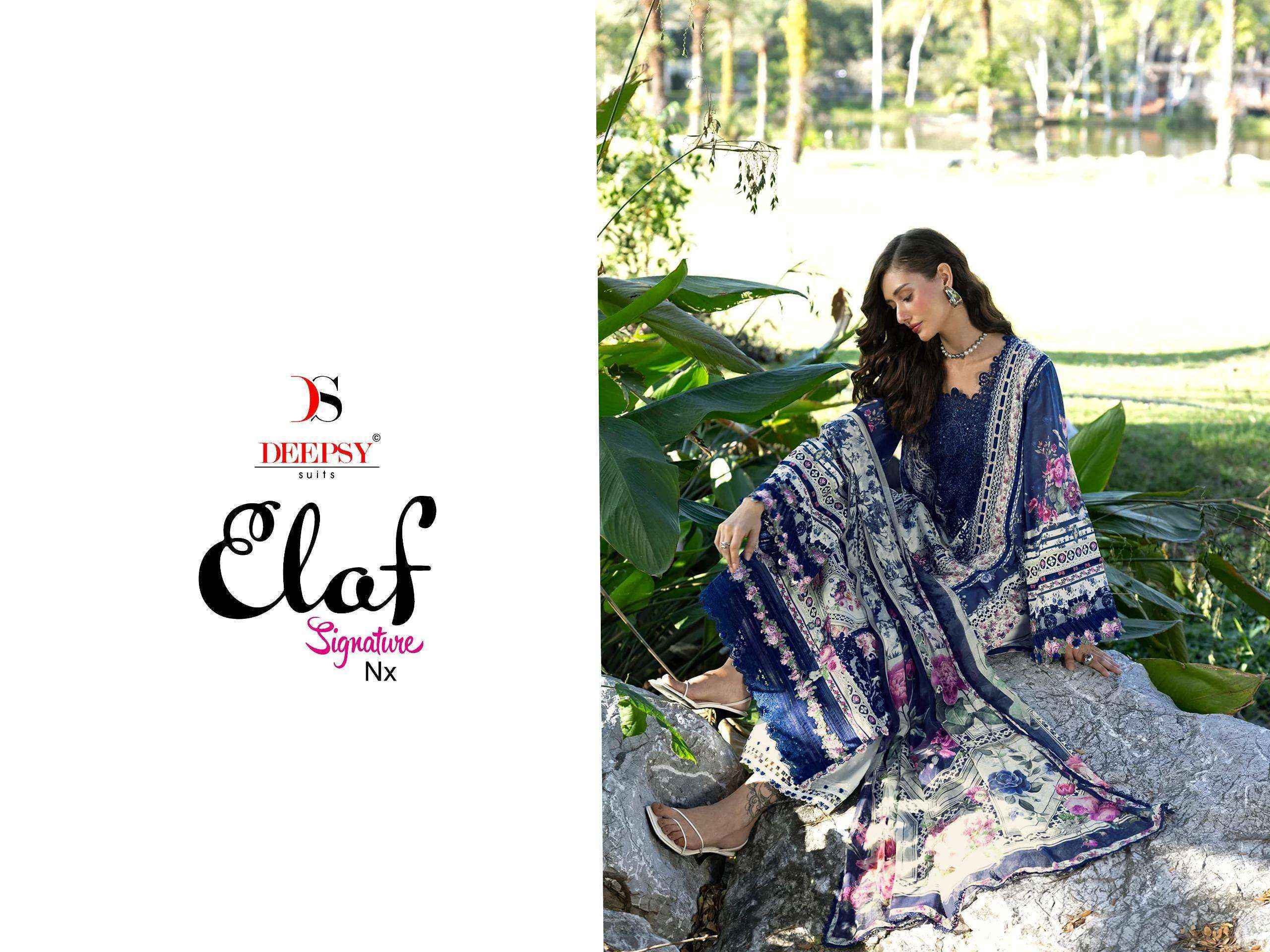 Deepsy Elaf Signature Nx Cotton Wholesale Pakistani Suits ( 3 pcs Catalogue )