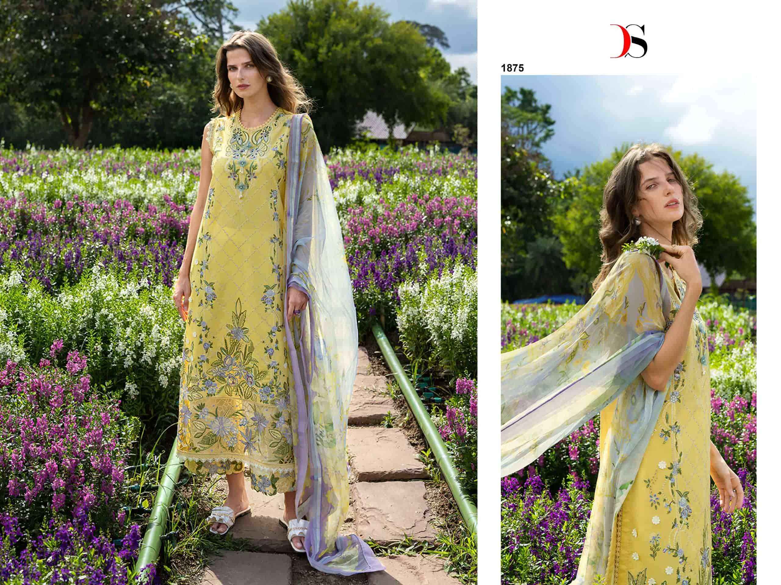 Deepsy Mushq Lawn Vol 2 Pakistani Pure Cotton Dress Material ( 6 Pcs Catalogue )
